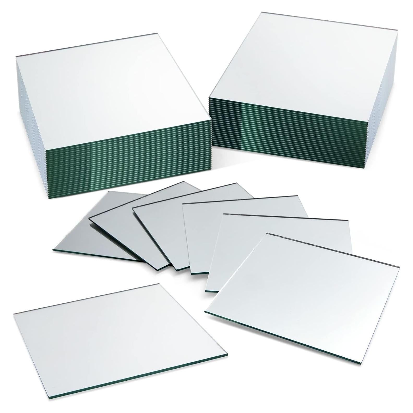 Azulejos de Espejo Cuadrados Bright Creations 10 cm - Paquete de 50