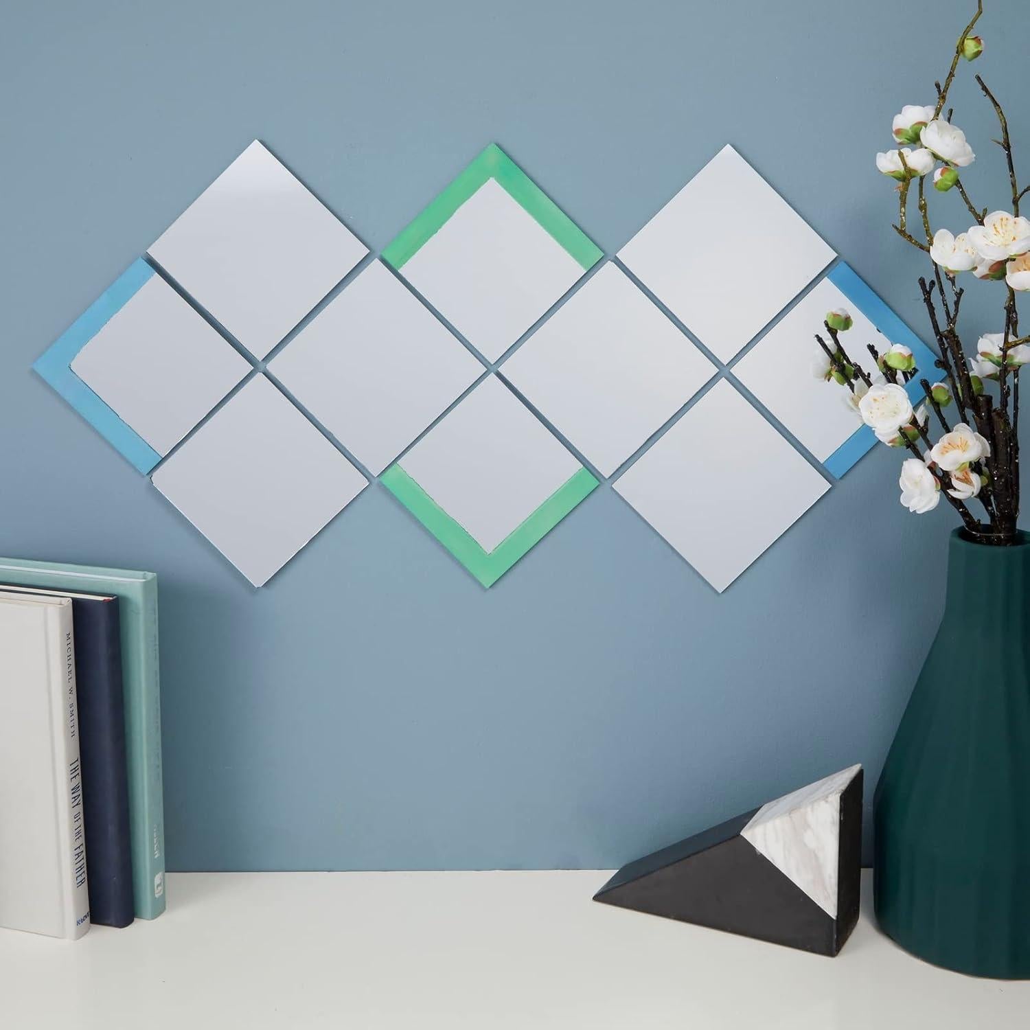 Azulejos de Espejo Cuadrados Bright Creations 10 cm - Paquete de 50