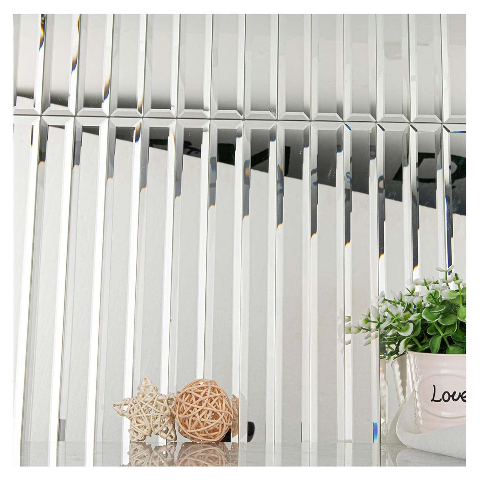 Banda de Espejo Autoadhesiva Lovdeco 30.48x3.05 cm 5 Piezas