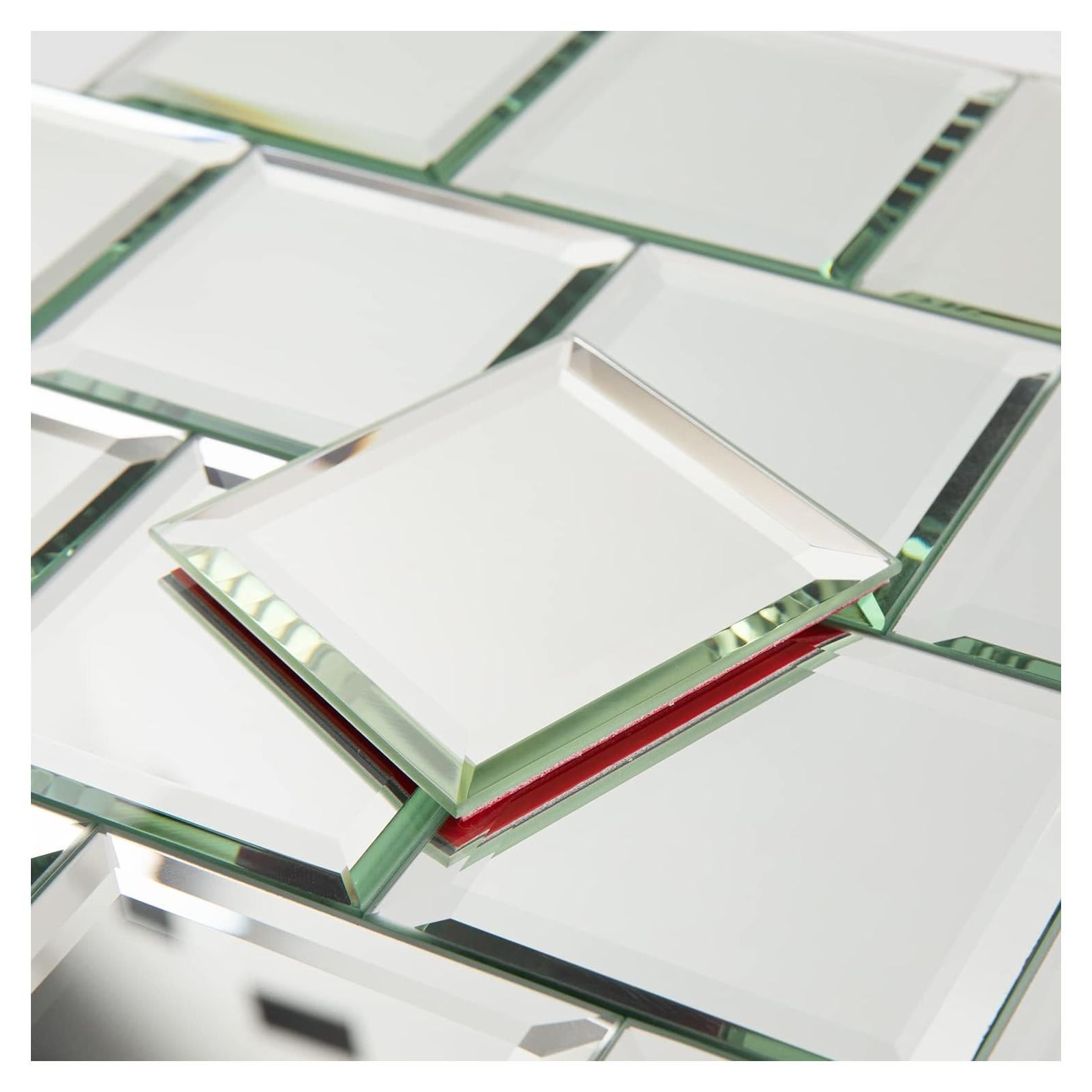 Azulejo Espejo Autoadhesivo Lovdeco 3x3 cm 32 Hojas