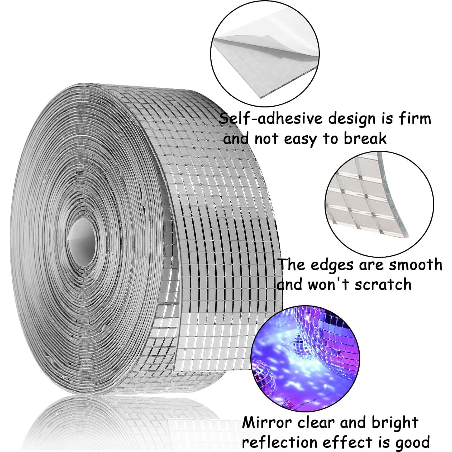 Azulejos de Espejo Autoadhesivos Retainbre 5x5mm 24000 Pcs
