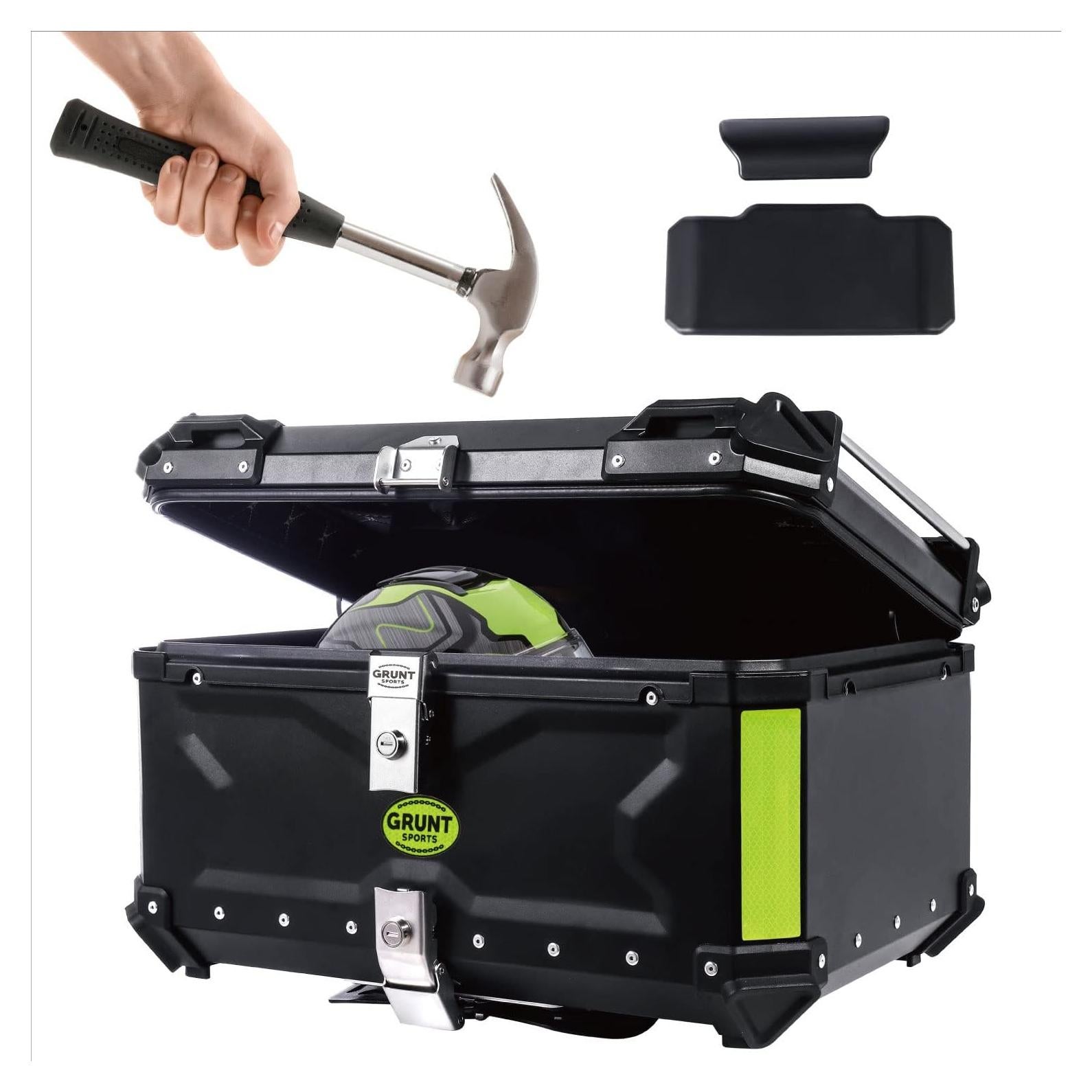 Caja de Cola de Motocicleta Letusto 65L Aluminio Impermeable