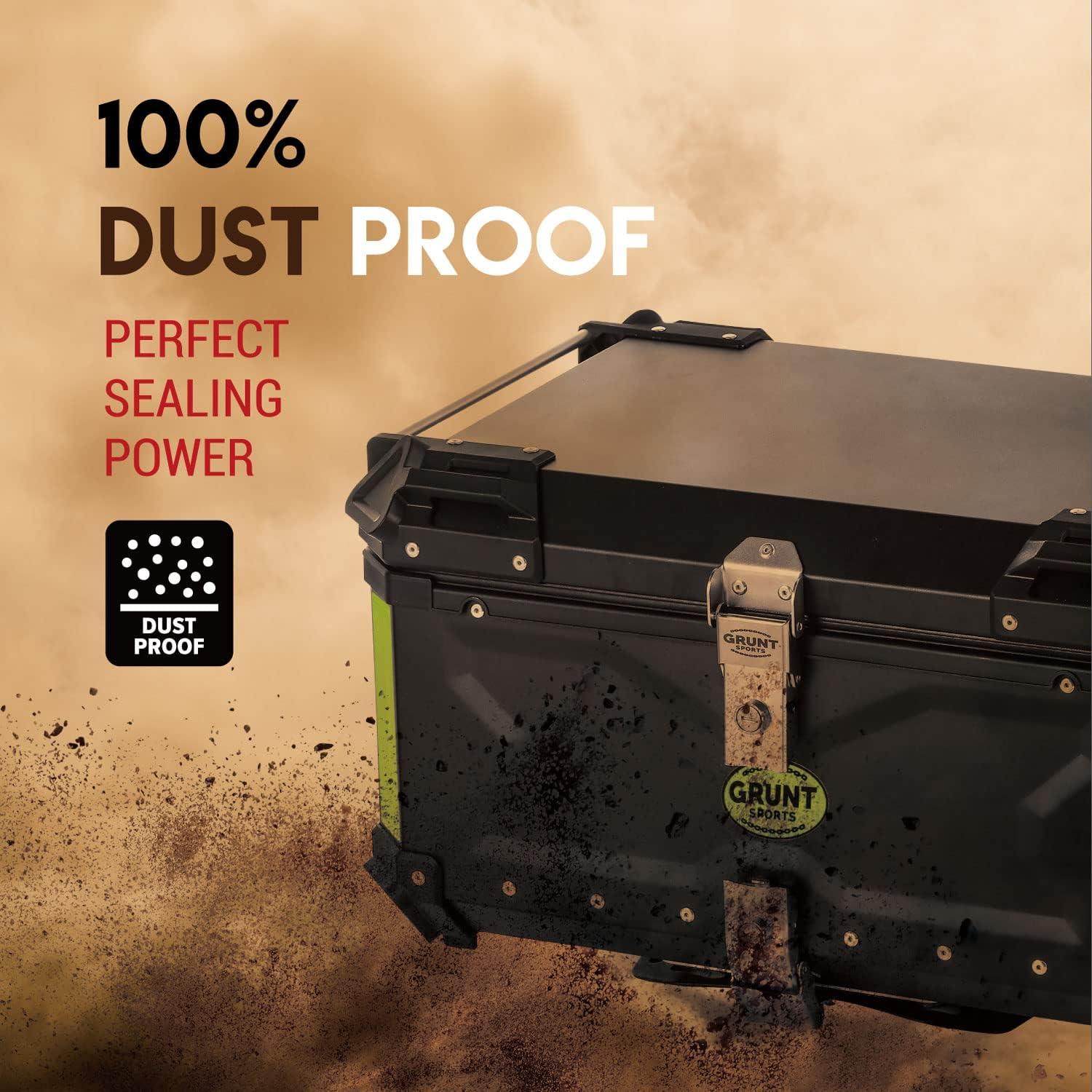 Caja de Cola de Motocicleta Letusto 65L Aluminio Impermeable