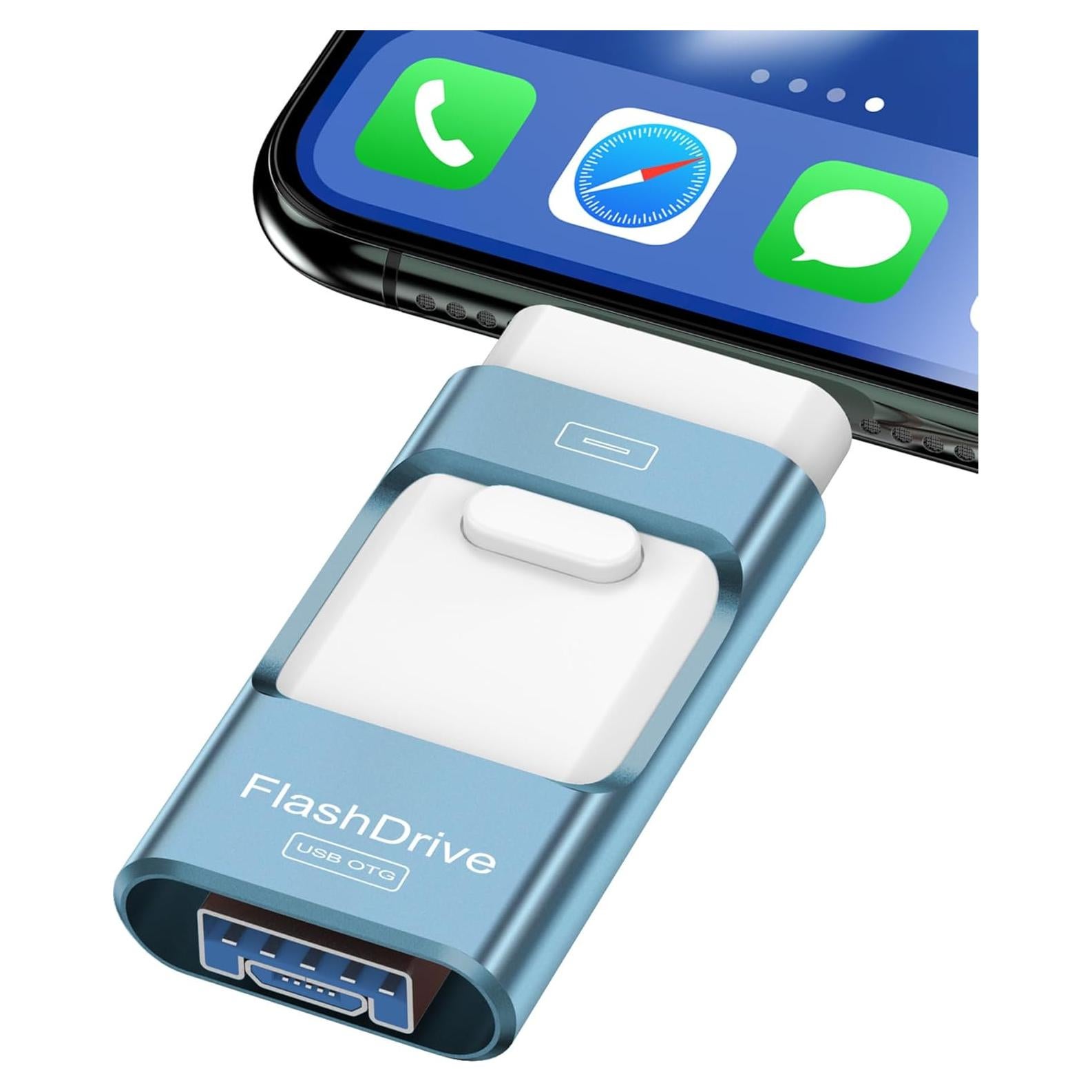 Unidad Flash USB 256GB ZARMST para iPhone y iPad - Alta Velocidad