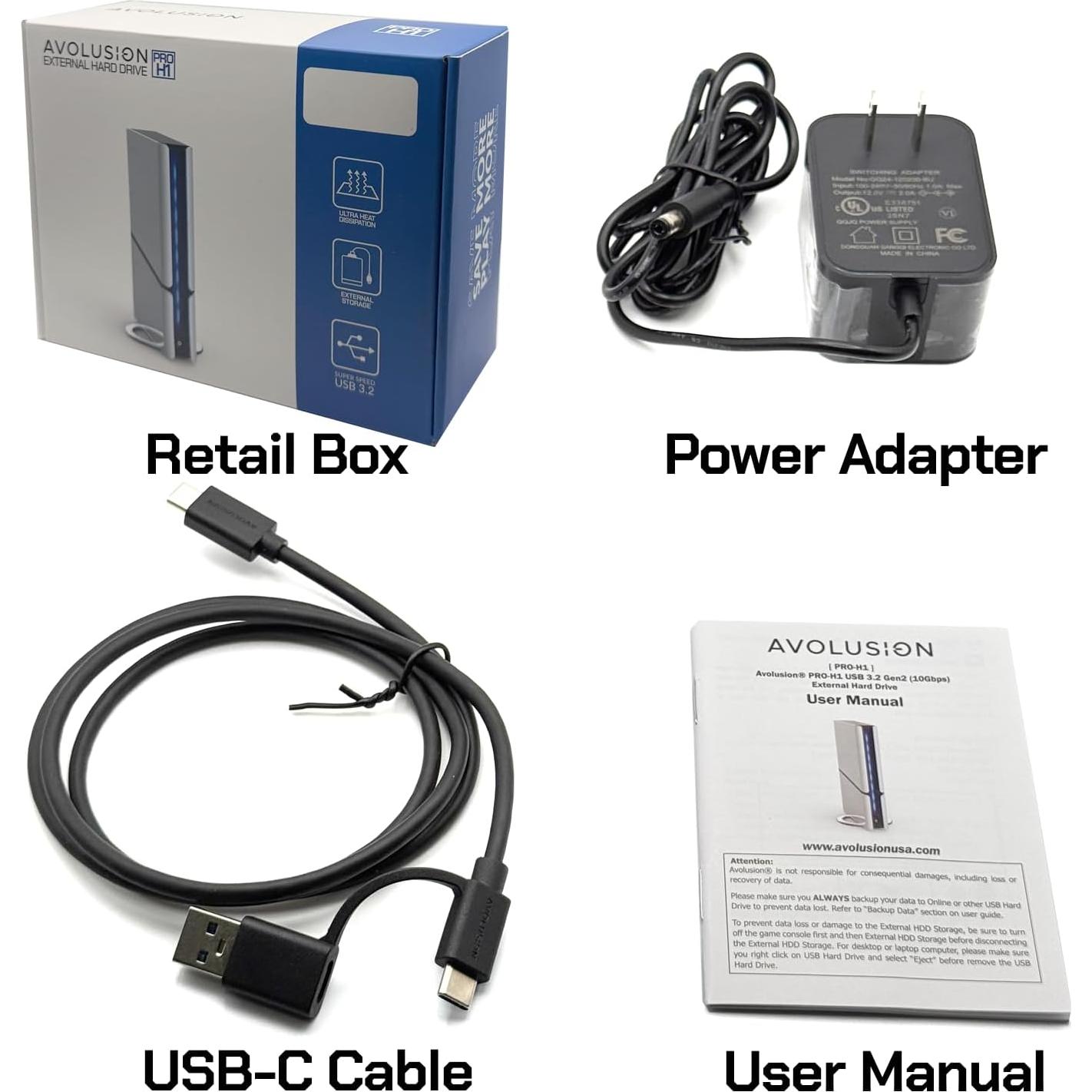 Disco Duro Externo Avolusion H1 14TB 7200RPM USB 3.2