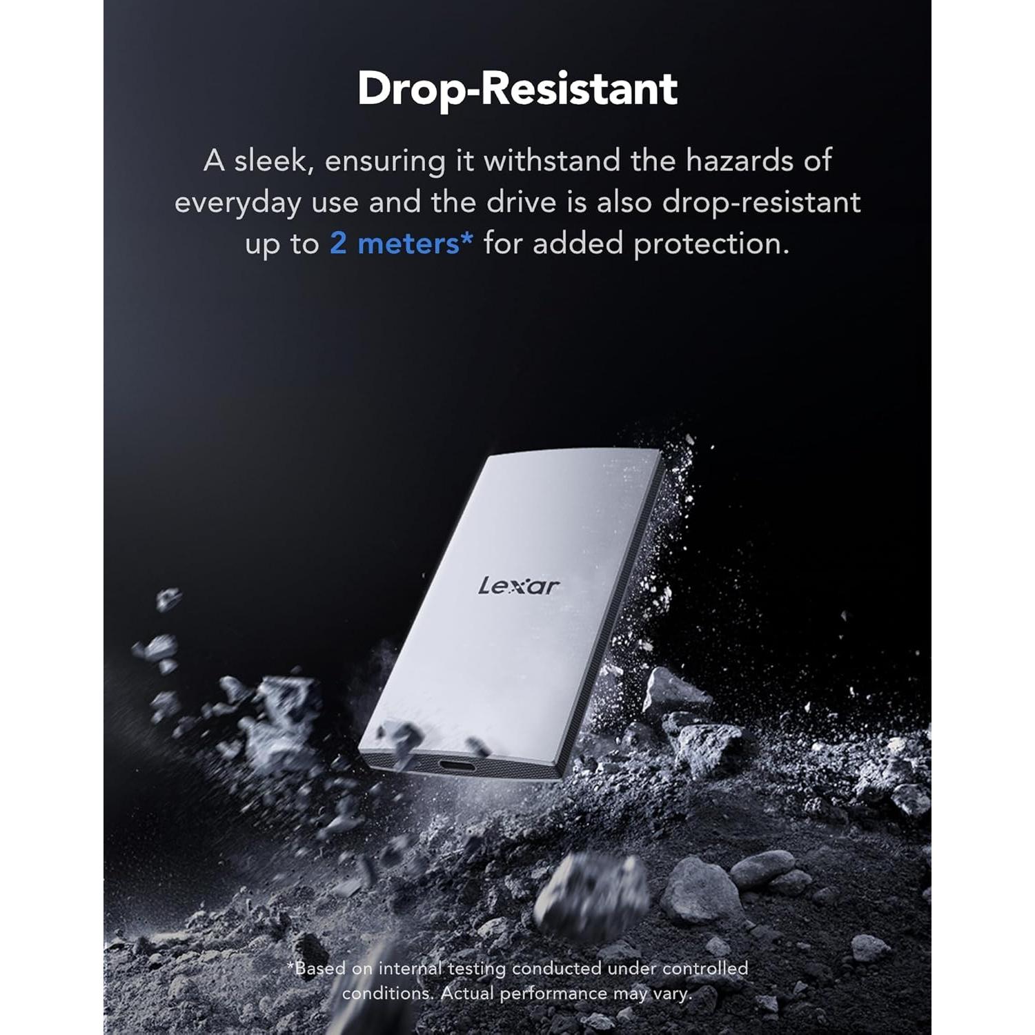 Lexar ES3 1TB SSD Externo USB 3.2, Alta Velocidad 1050MB/s