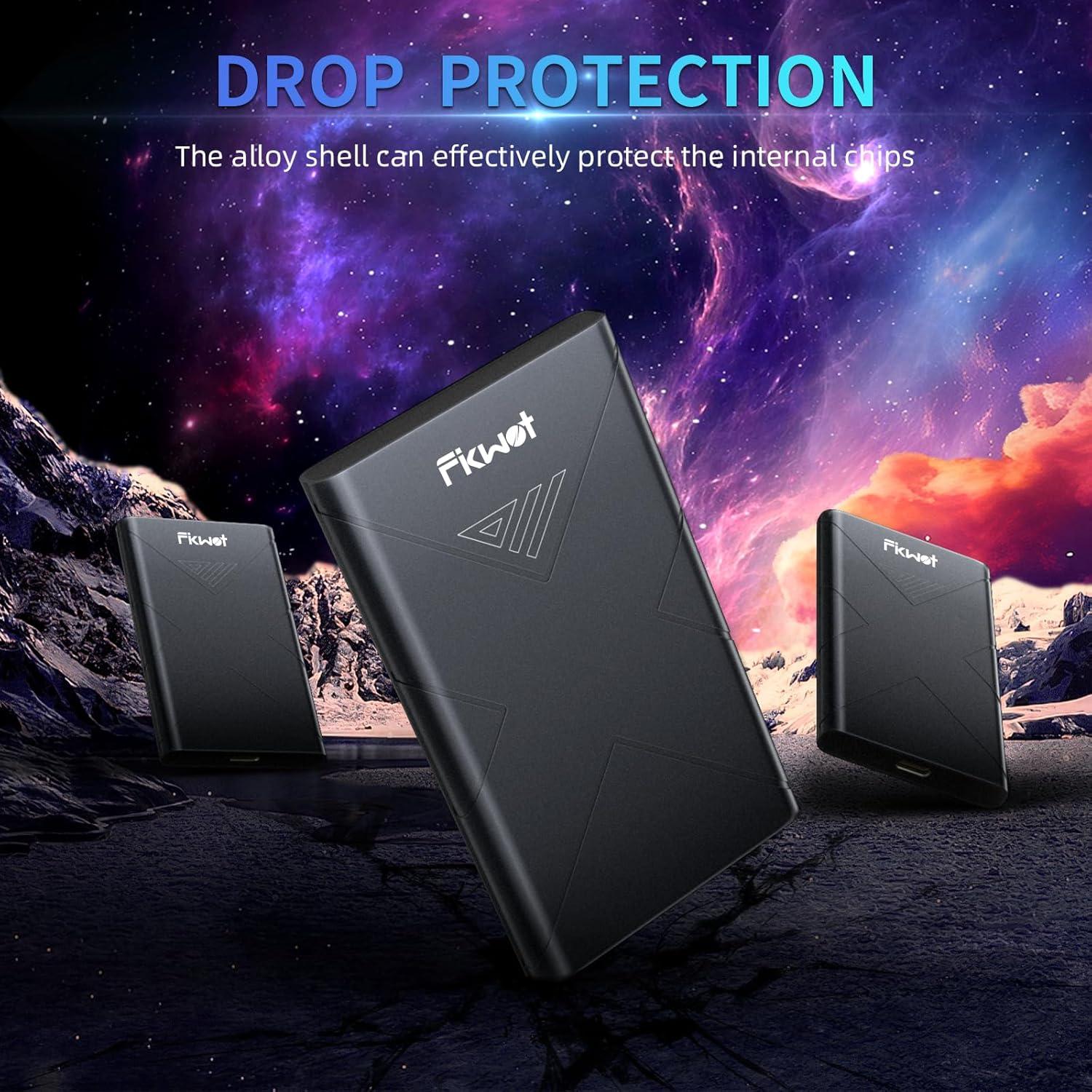 SSD Externo Fikwot FP80 1TB USB 3.2, 2000MB/s, Compatible PS5