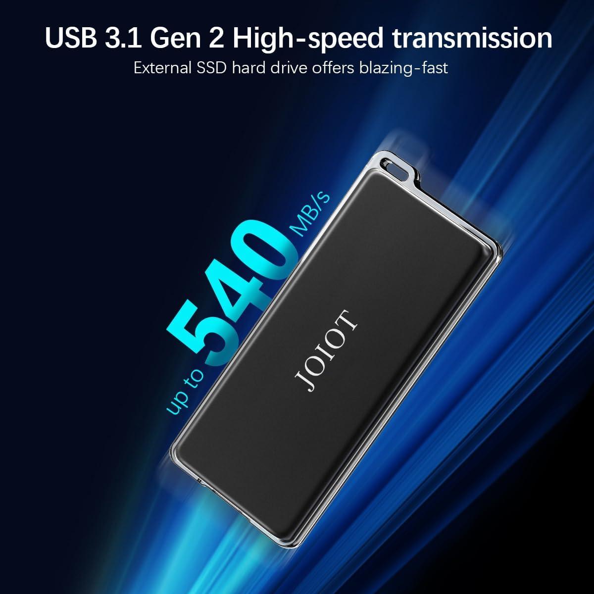 Disco Duro Externo SSD 250GB JOIOT X3U, USB 3.1 Gen 2