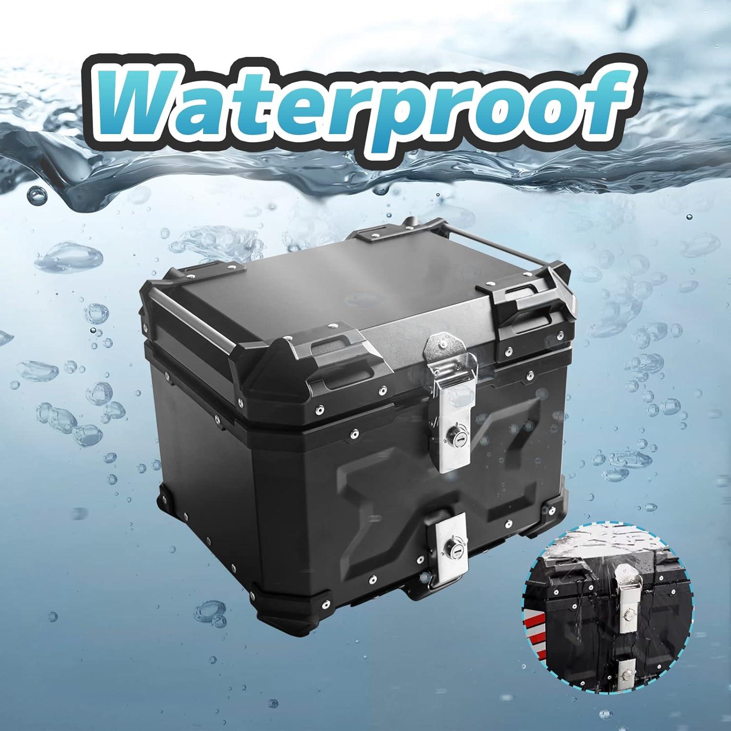 Maletero para Motocicleta Donpida 45L Impermeable Negro