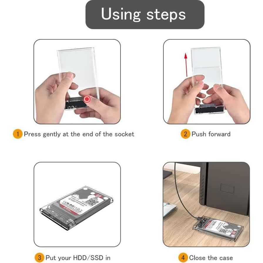 Caja Disco Duro Externo 2.5" Reletech SATA a USB 3.1 5Gbps