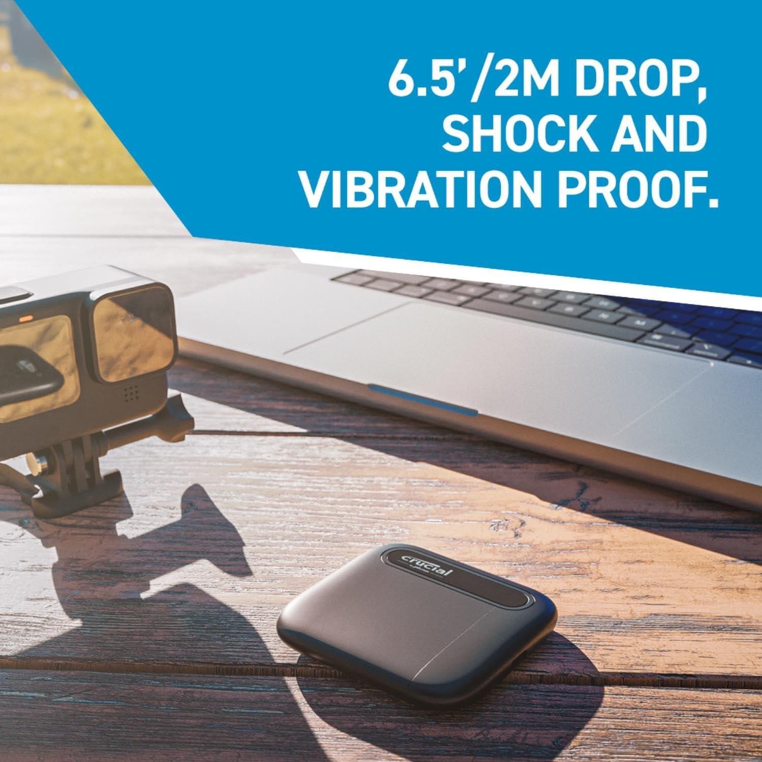 Crucial X6 1TB SSD Portátil USB 3.2 - Rápido y Duradero