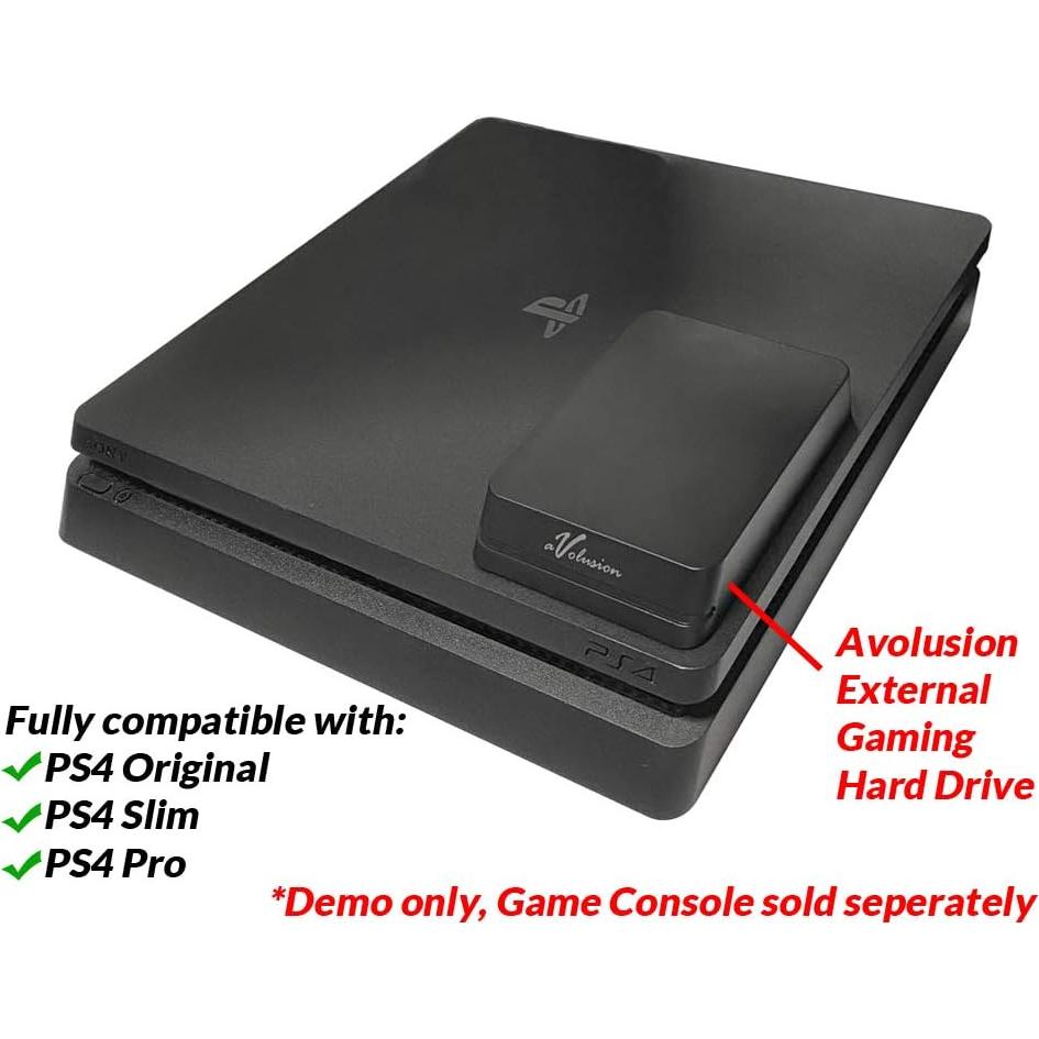 Disco Duro Externo Avolusion 2TB USB 3.0 para PS4 - Negro