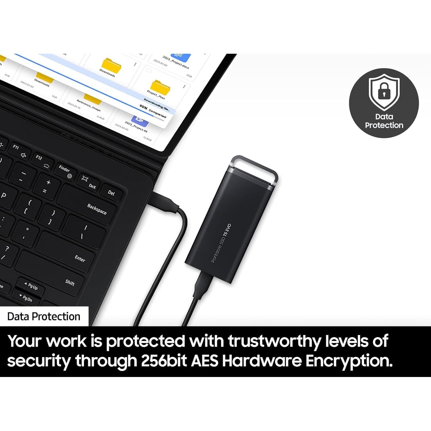 SSD Portátil Samsung T5 EVO 8TB USB 3.2 Negro