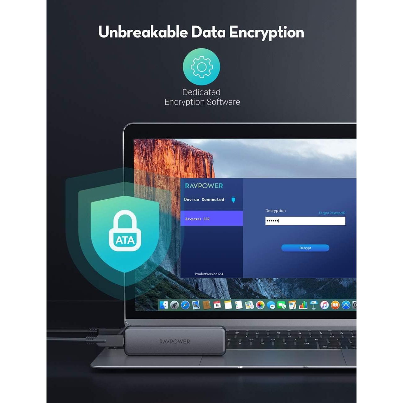 SSD Externo VAVA Pro 512GB USB-C 540MB/s Resistente