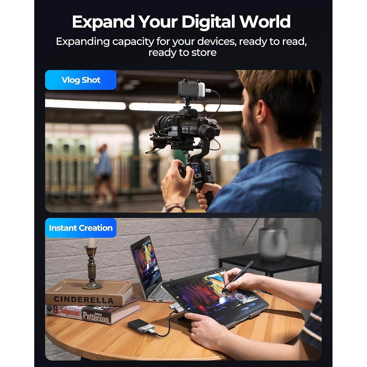 ORICO SSD Externo 512GB USB 3.2 Gen 2x2 M20 - 2000MB/s