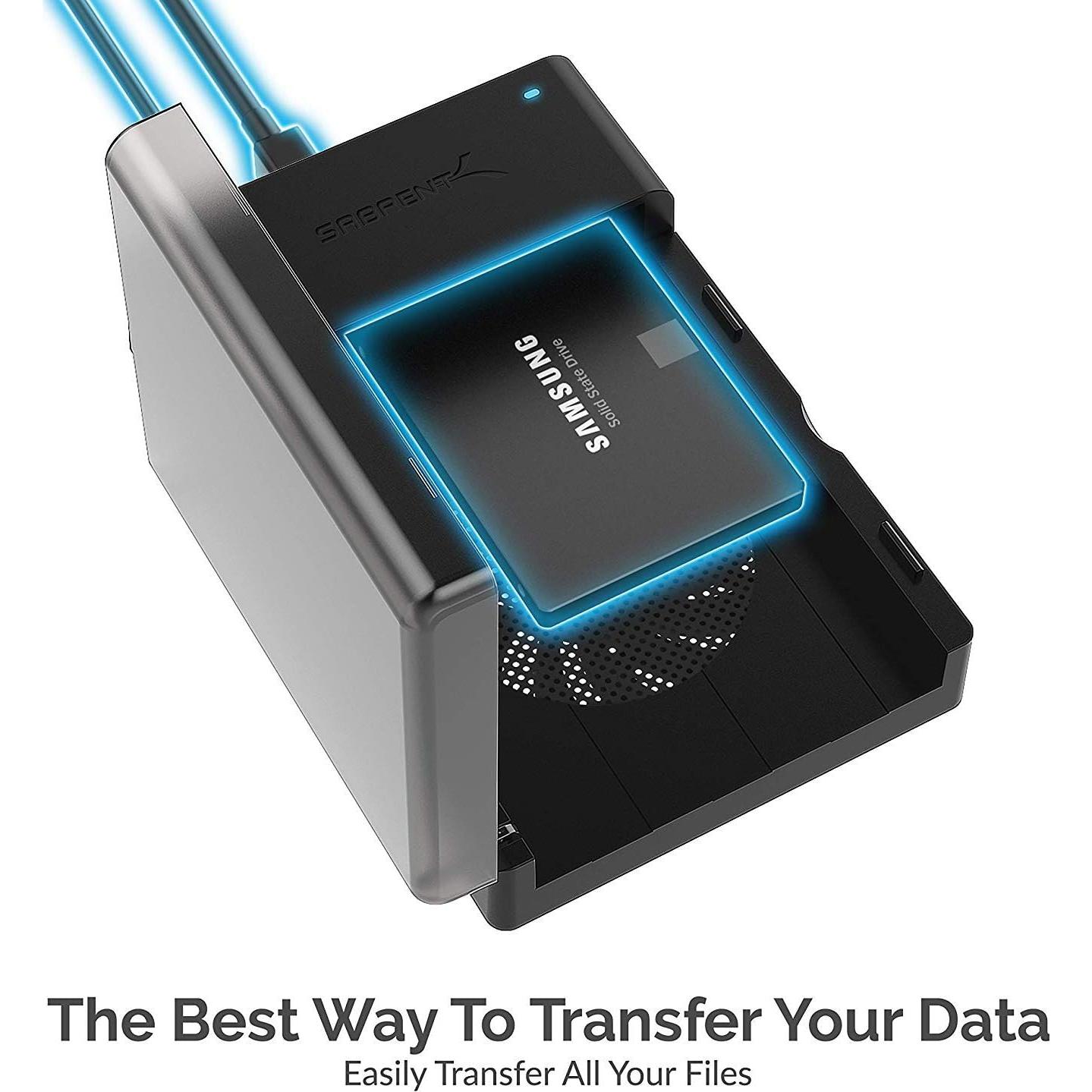 Estación de Acoplamiento SATA SABRENT EC-DFFN 2.5/3.5" con Ventilador