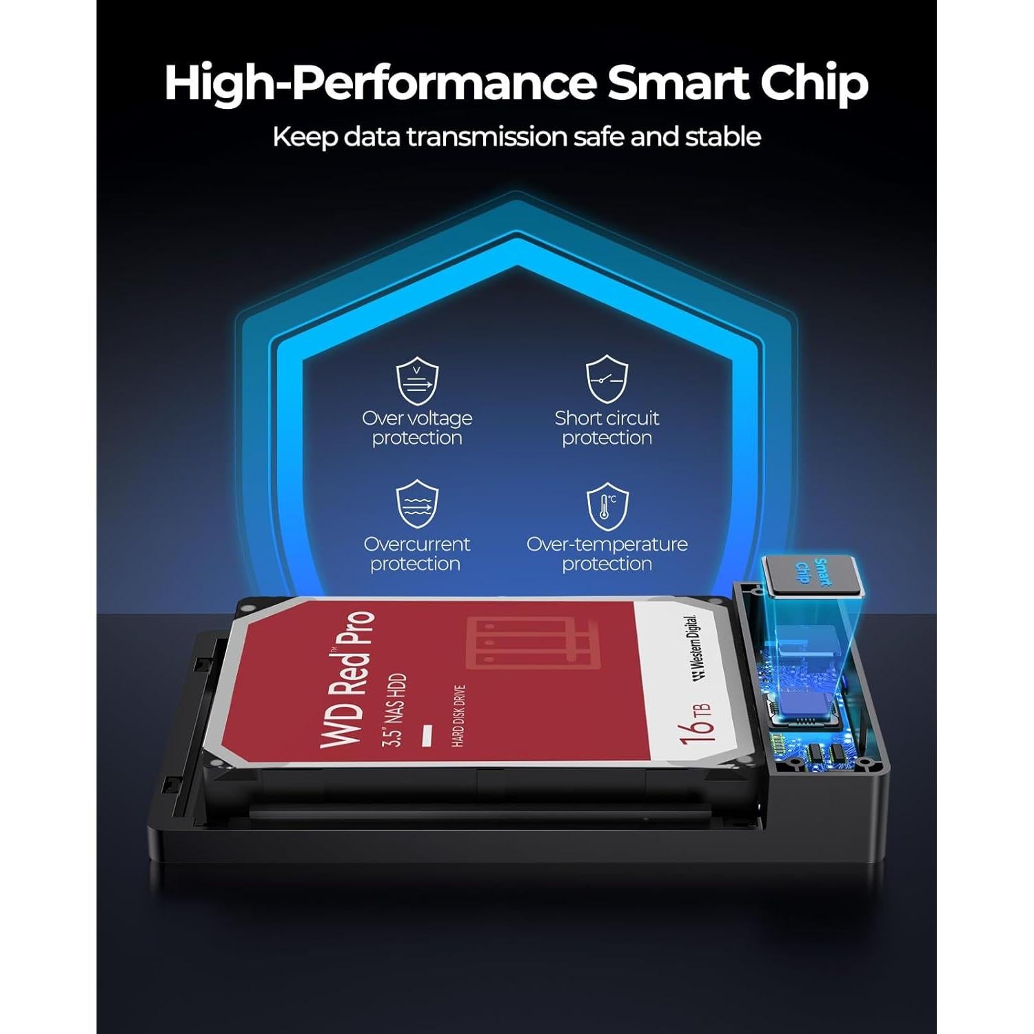 Caja Externa HDD ORICO 3588US3 USB 3.0 3.5" hasta 20TB