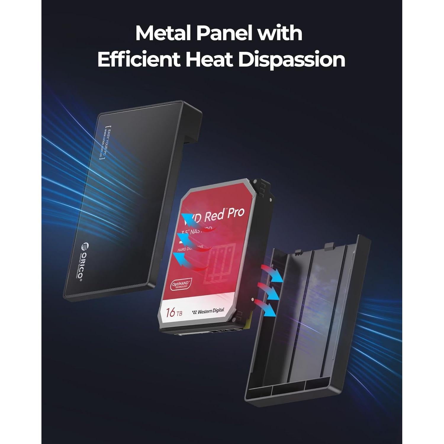 Caja Externa HDD ORICO 3588US3 USB 3.0 3.5" hasta 20TB