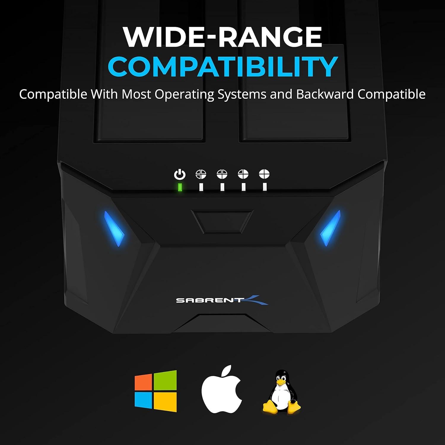 Estación de Acoplamiento SATA Doble Bahía SABRENT EC-HD2B