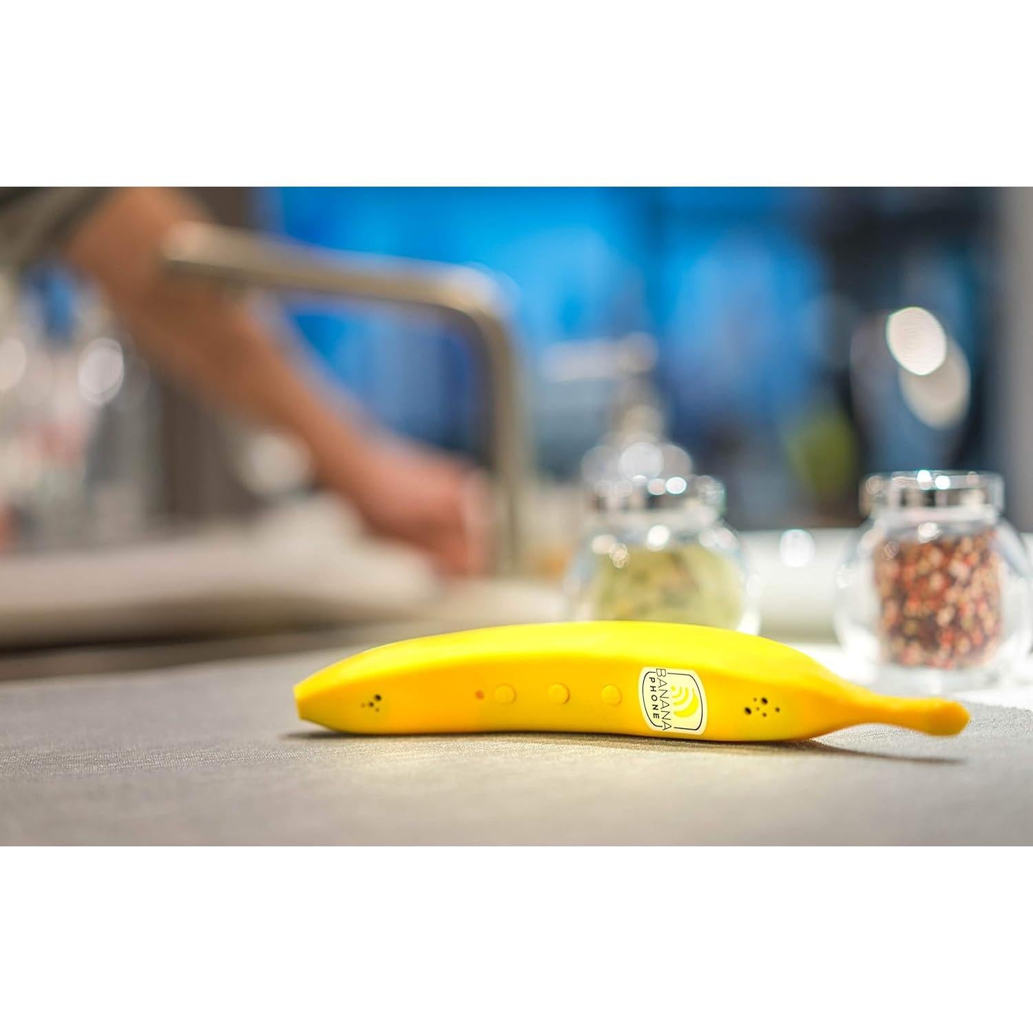 Teléfono Bluetooth Banana Único Amarillo para iPhone/Android