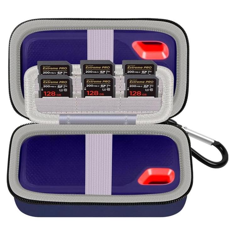 Funda de Almacenamiento para SSD SanDisk 1TB 2TB 4TB - Azul