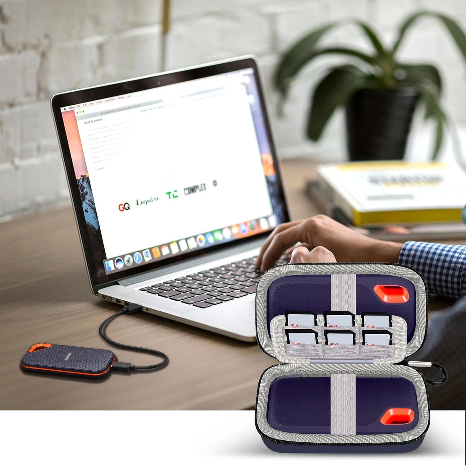 Funda de Almacenamiento para SSD SanDisk 1TB 2TB 4TB - Azul