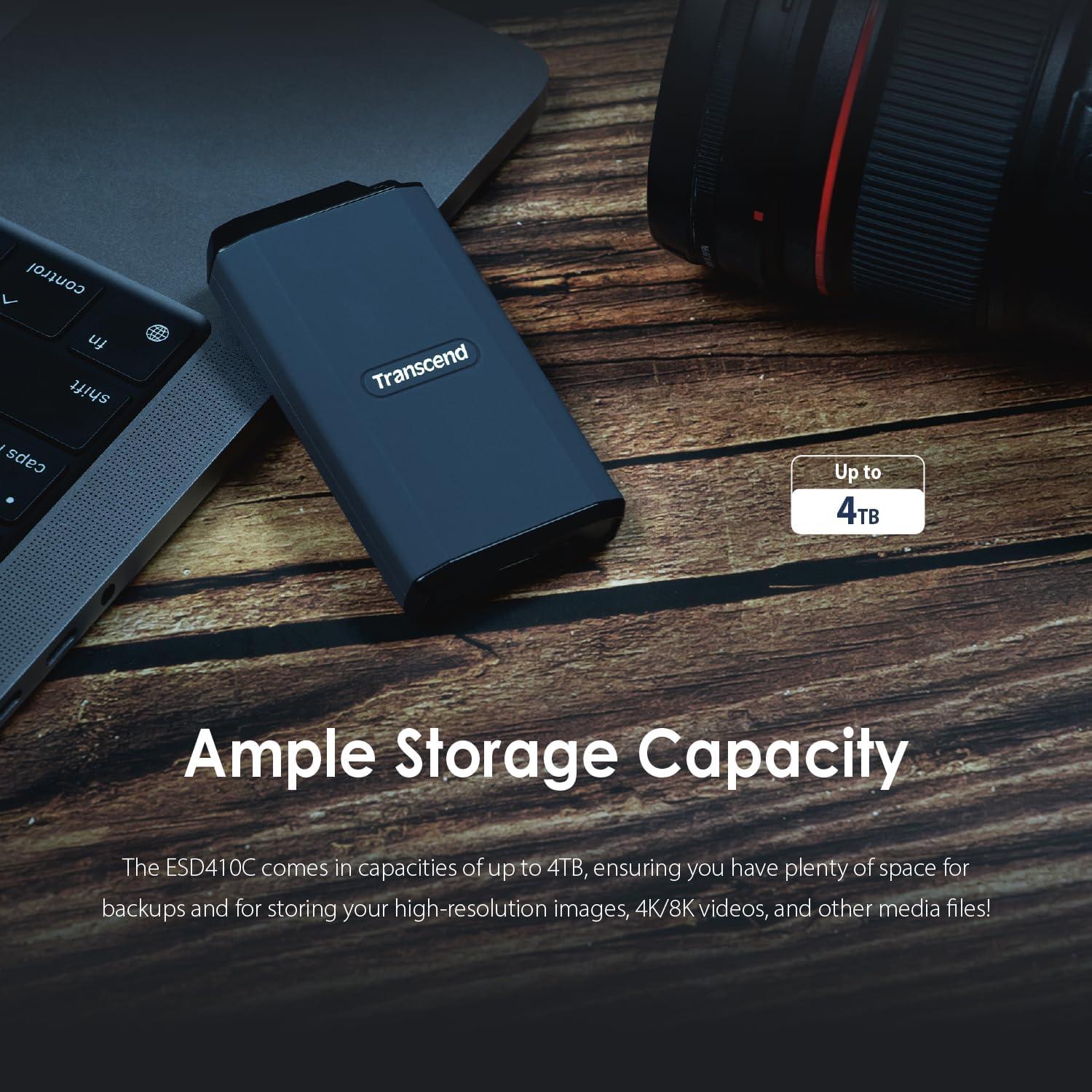 Transcend ESD410 2TB SSD Externo USB 3.2 Gen2 Resistente