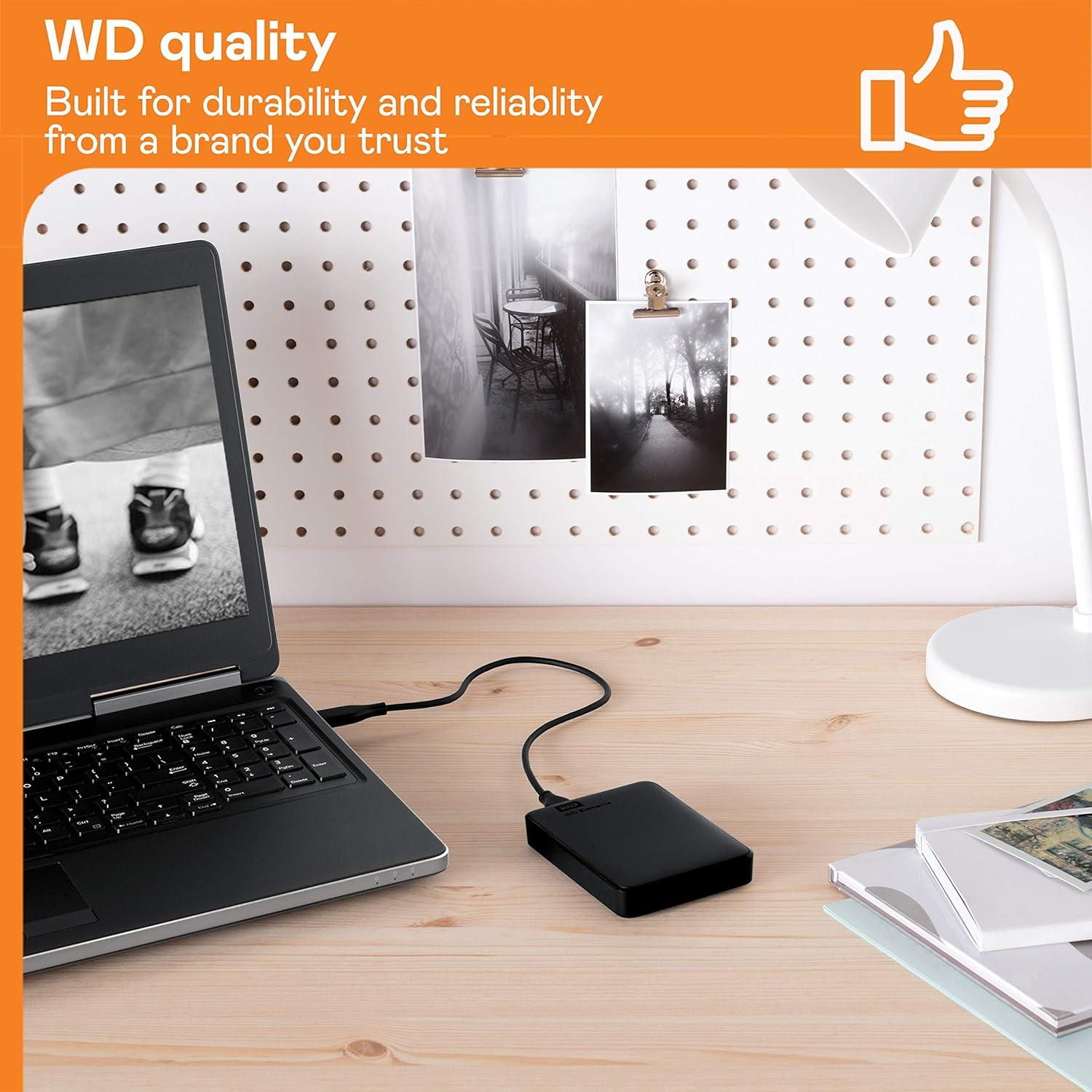 Disco Duro Externo Portátil WD 3TB USB 3.0 Negro