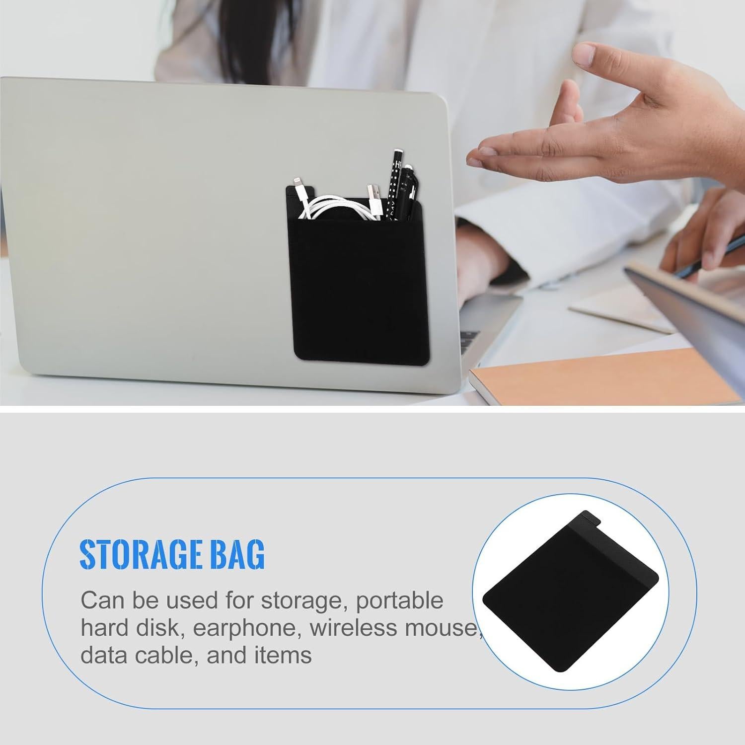 Bolsa de Almacenamiento Totority para Laptop - Organizador Adhesivo