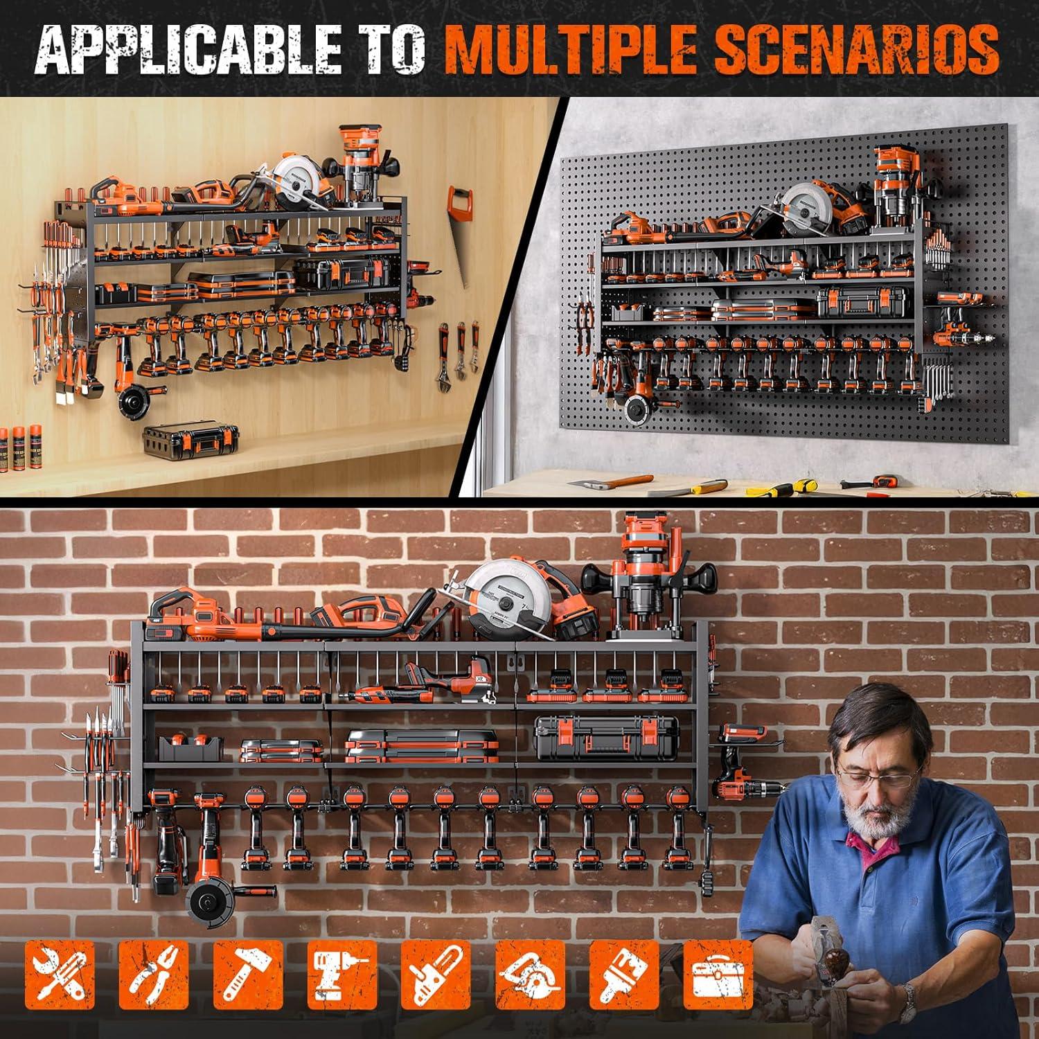 Organizador de Herramientas de Pared Shomextol 4 Capas 14 Soportes