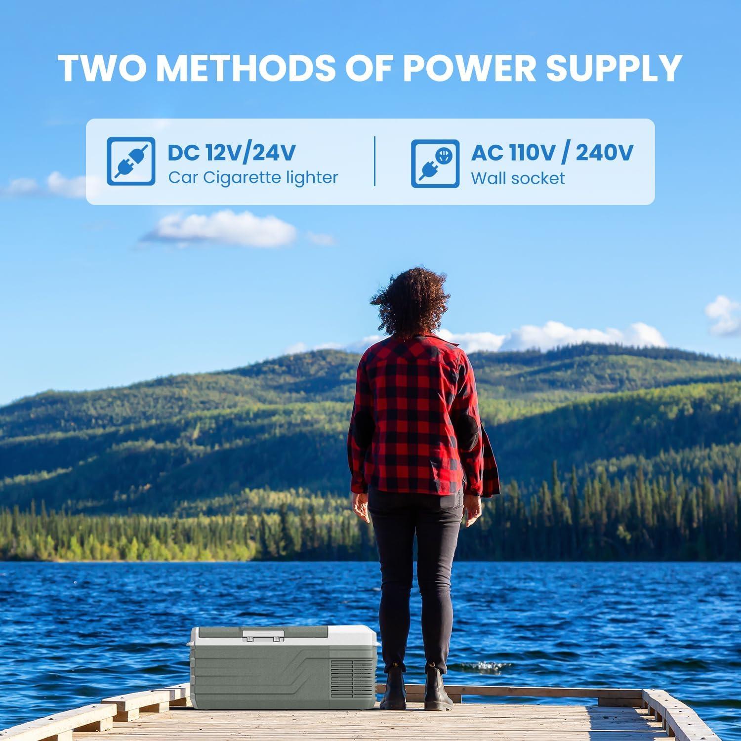 Refrigerador Portátil Alpicool NL15 15L 12V Verde