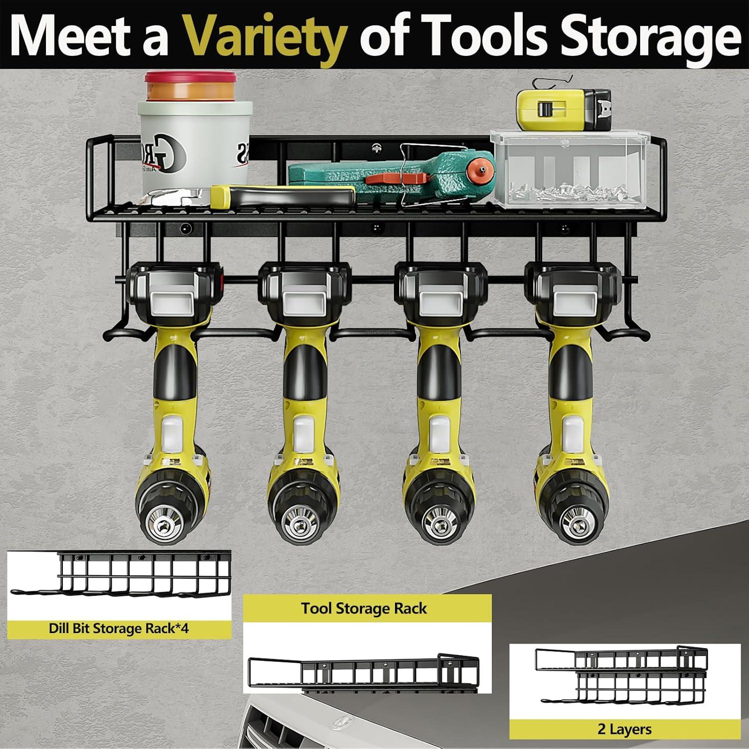 Organizador de Herramientas AZERPIAN Montaje en Pared 4 Ranuras