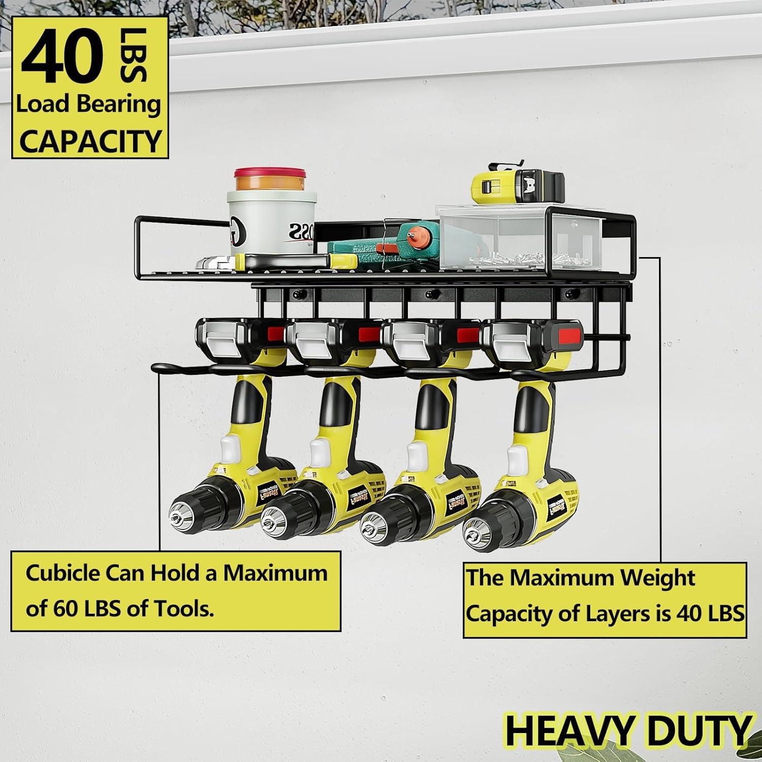 Organizador de Herramientas AZERPIAN Montaje en Pared 4 Ranuras