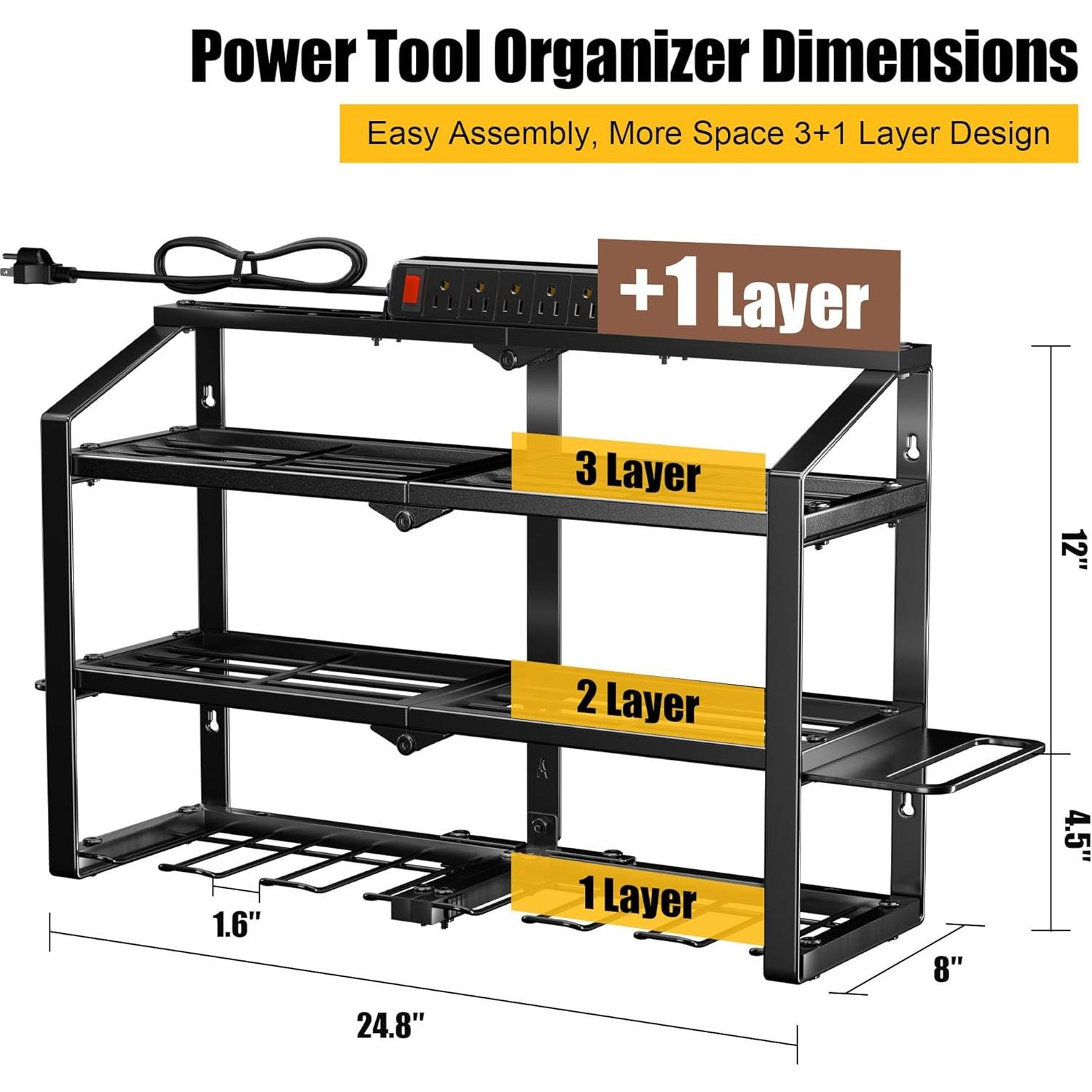 Organizador de Herramientas Eléctricas Spampur 3 Niveles 272 kg