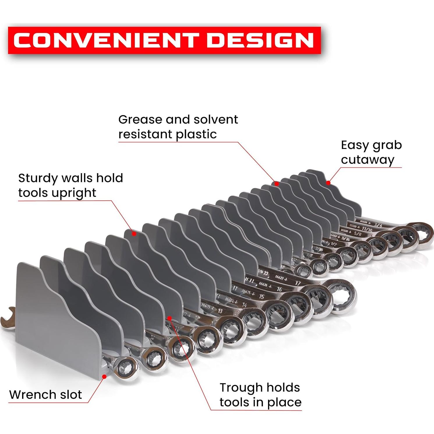 Organizador de Cajón para Alicates y Llaves Genérico - 2 Piezas