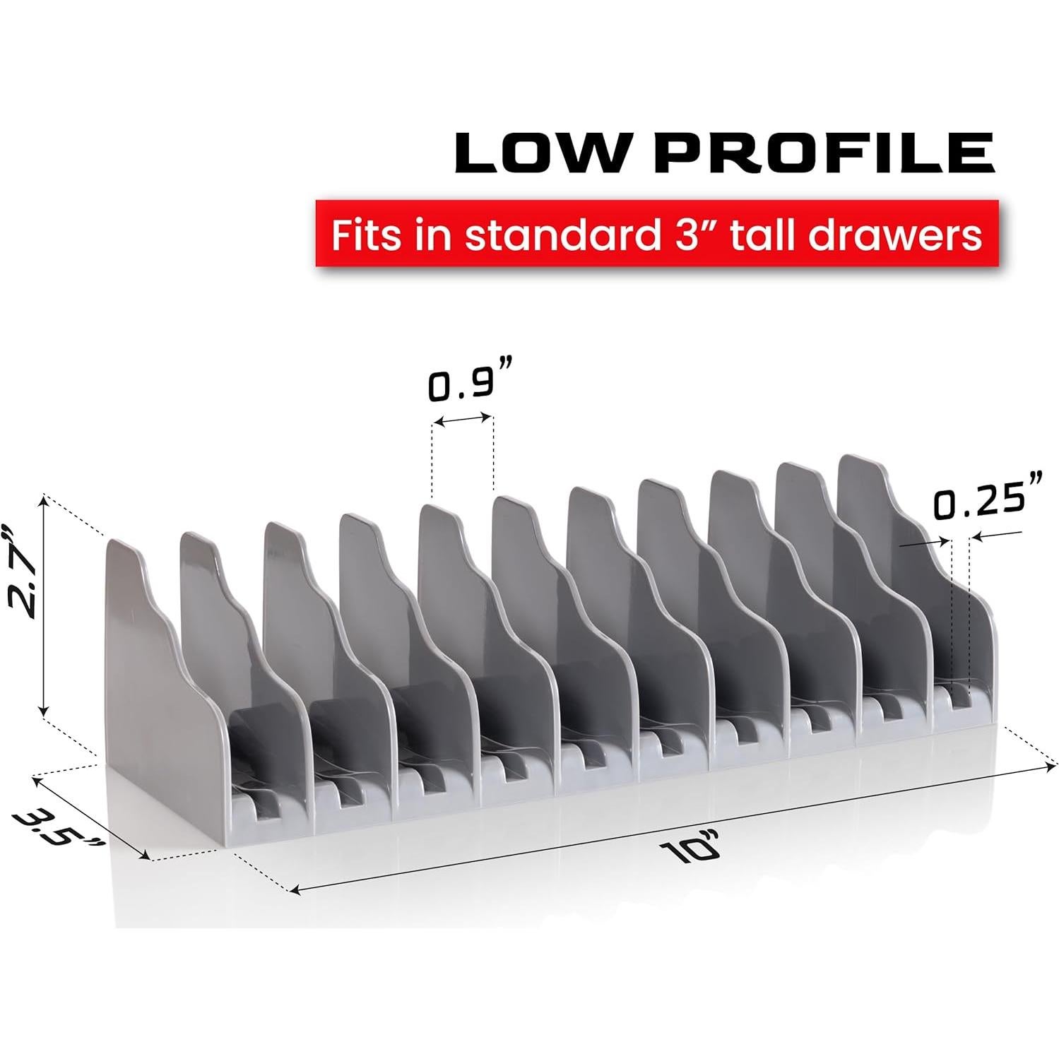 Organizador de Cajón para Alicates y Llaves Genérico - 2 Piezas