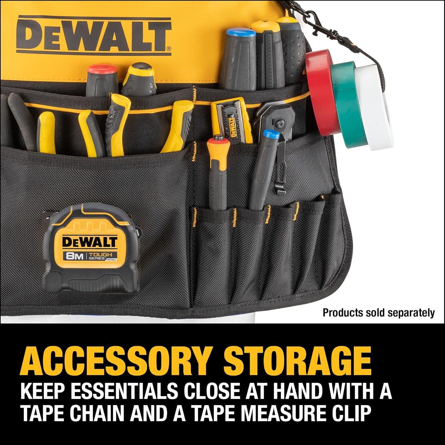 Organizador de Herramientas DEWALT 37 Bolsillos para Cubo 19L