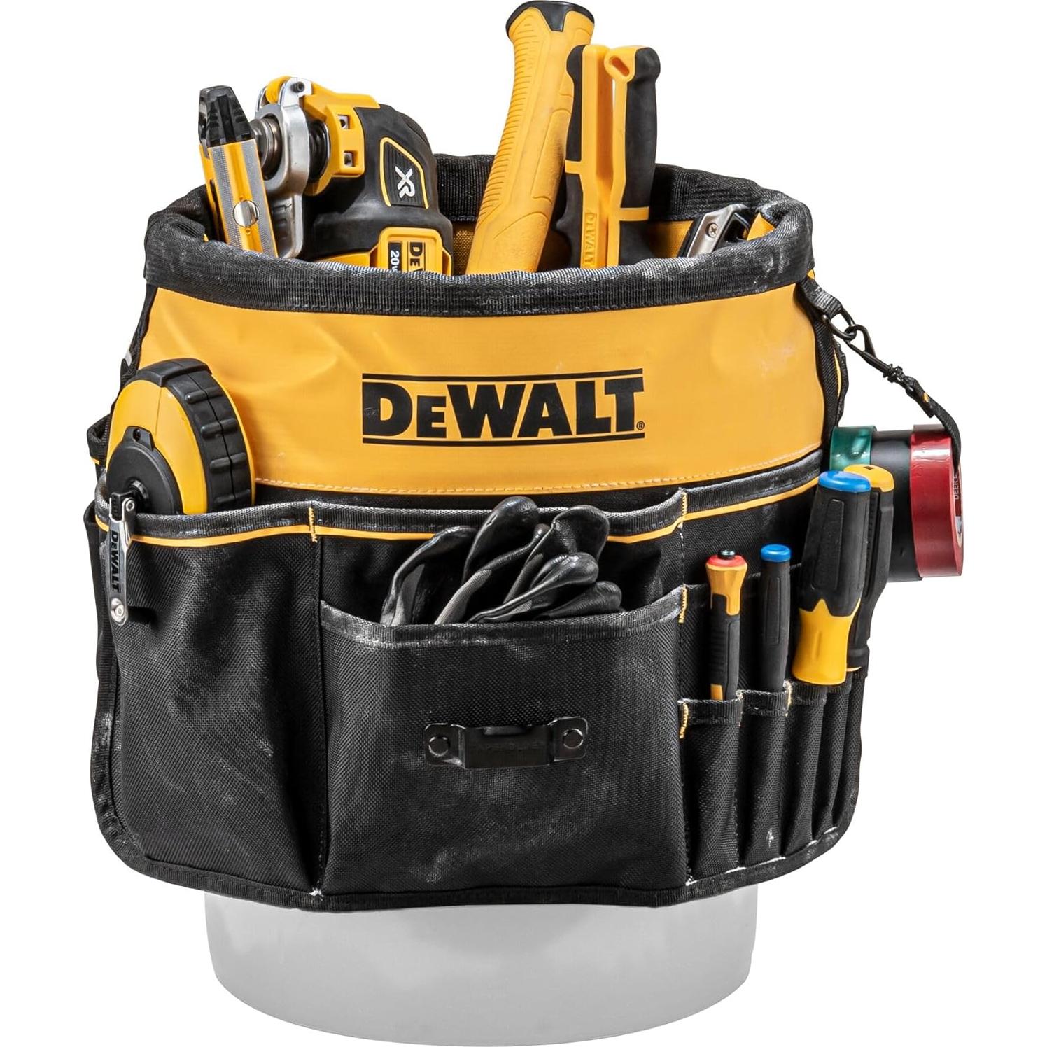Organizador de Herramientas DEWALT 37 Bolsillos para Cubo 19L