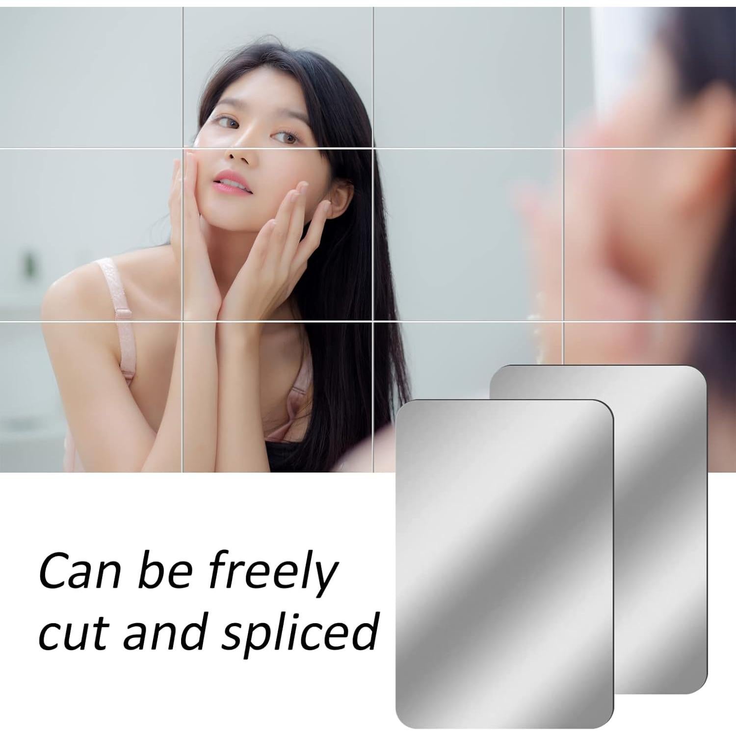 Espejos Autoadhesivos Rectangulares BBTO 9 Piezas 15x23cm