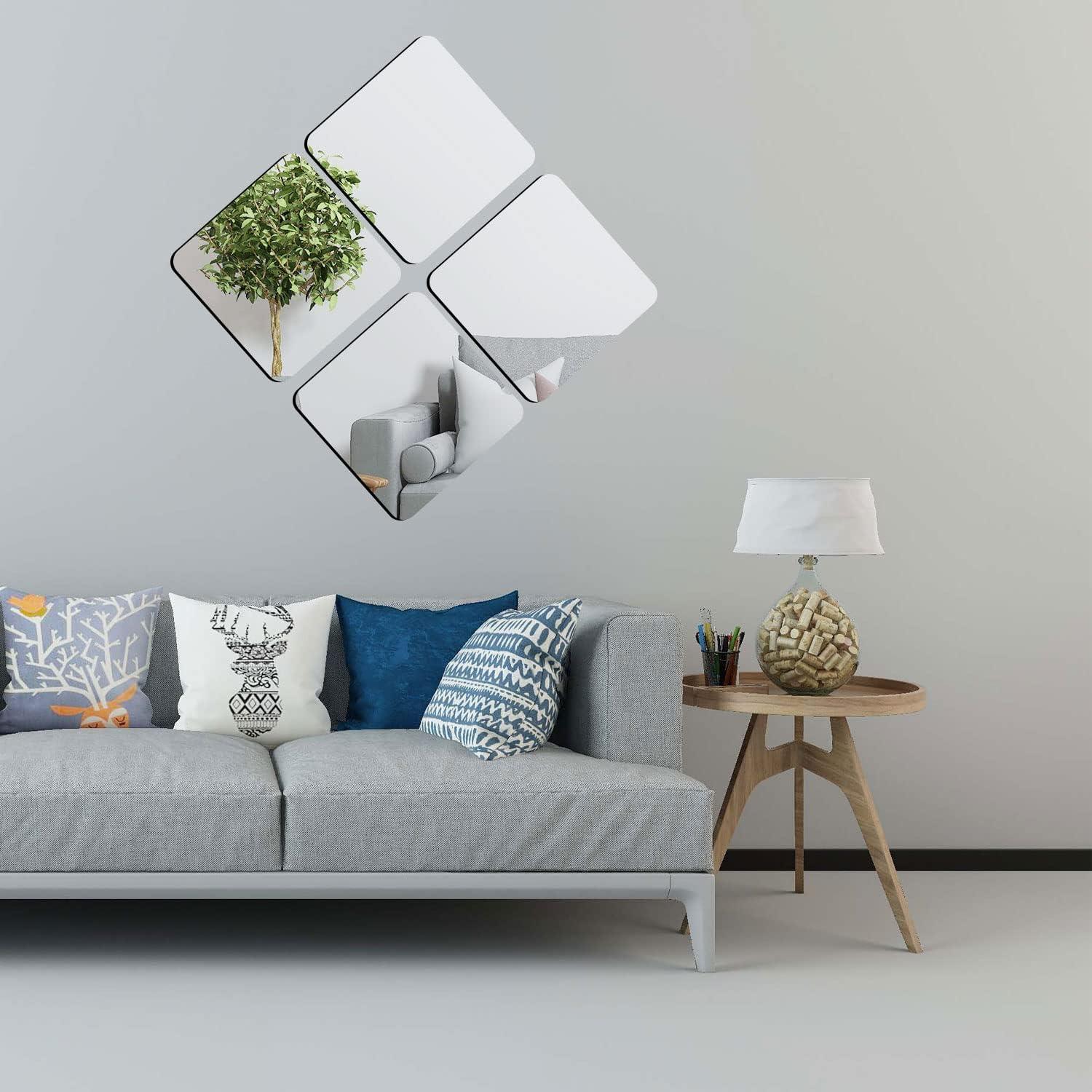 Espejos Acrílicos Autoadhesivos DARENYI 20.32 cm 6 Pcs