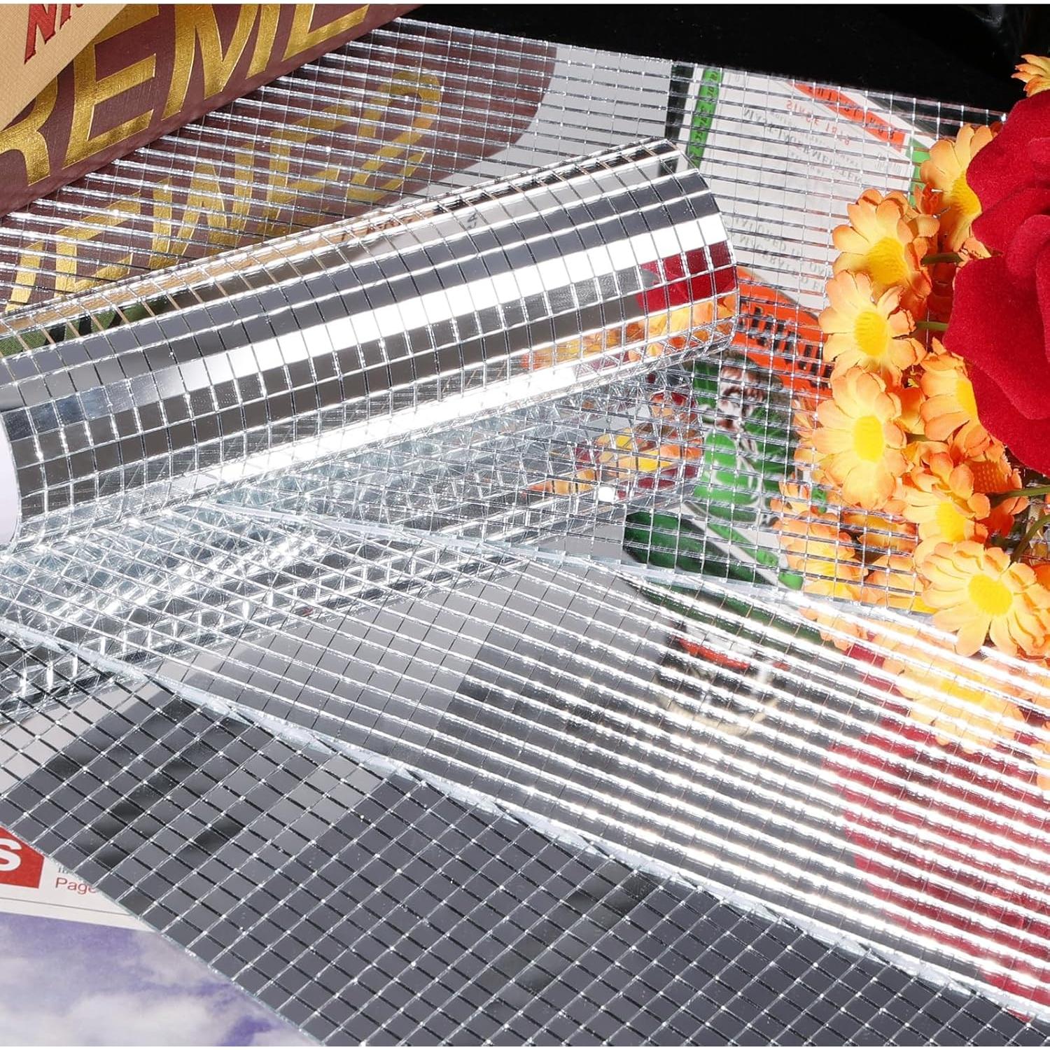 Mosaicos Autoadhesivos Pllieay 10800 Piezas Espejo 5x5mm