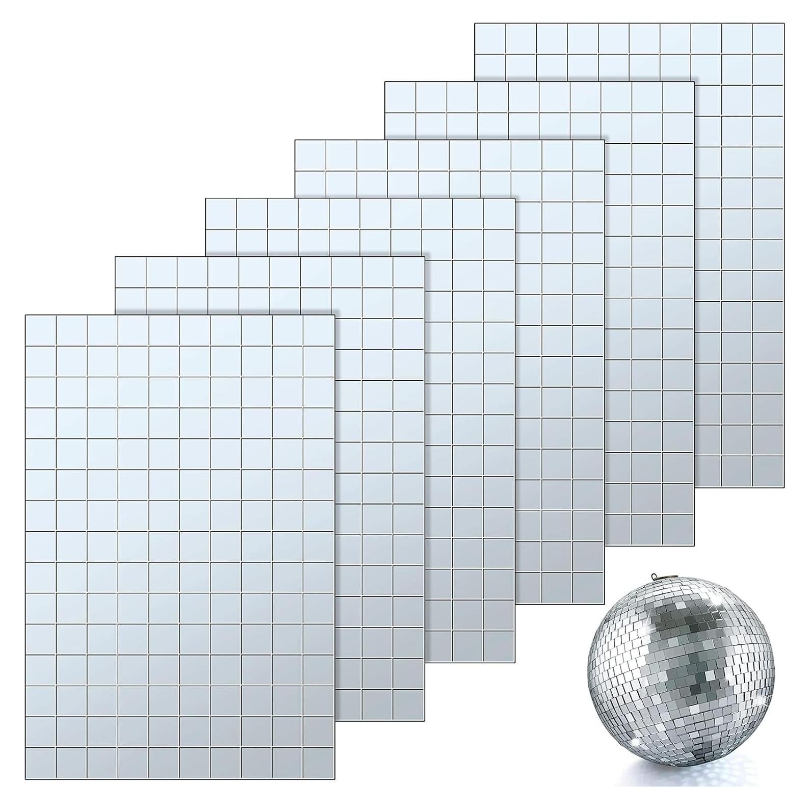 Mosaico Espejo Autoadhesivo Geiserailie 900 Piezas 1 cm Plata