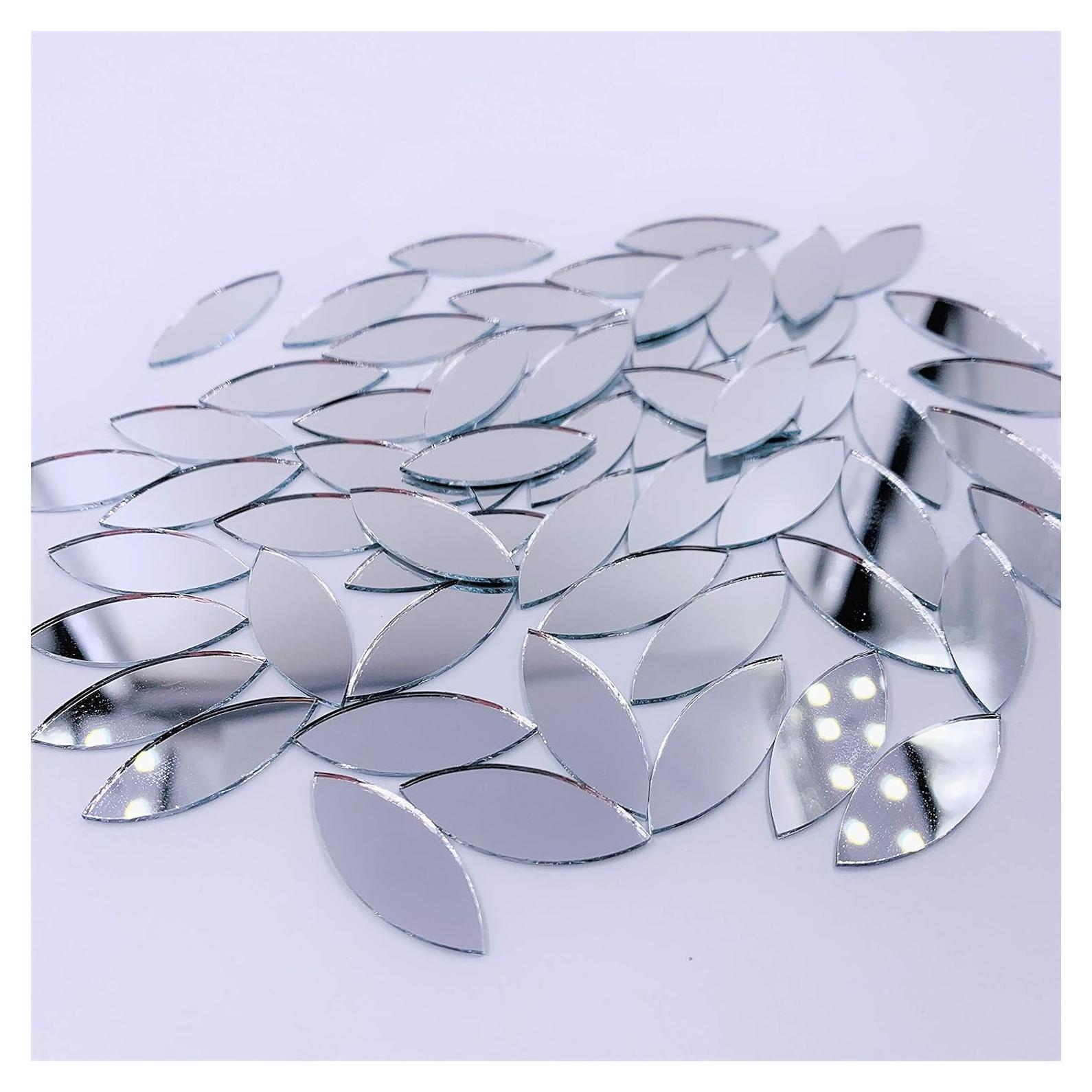 Azulejos de Mosaico Espejo en Forma de Pétalo CHENRUI 150 Piezas