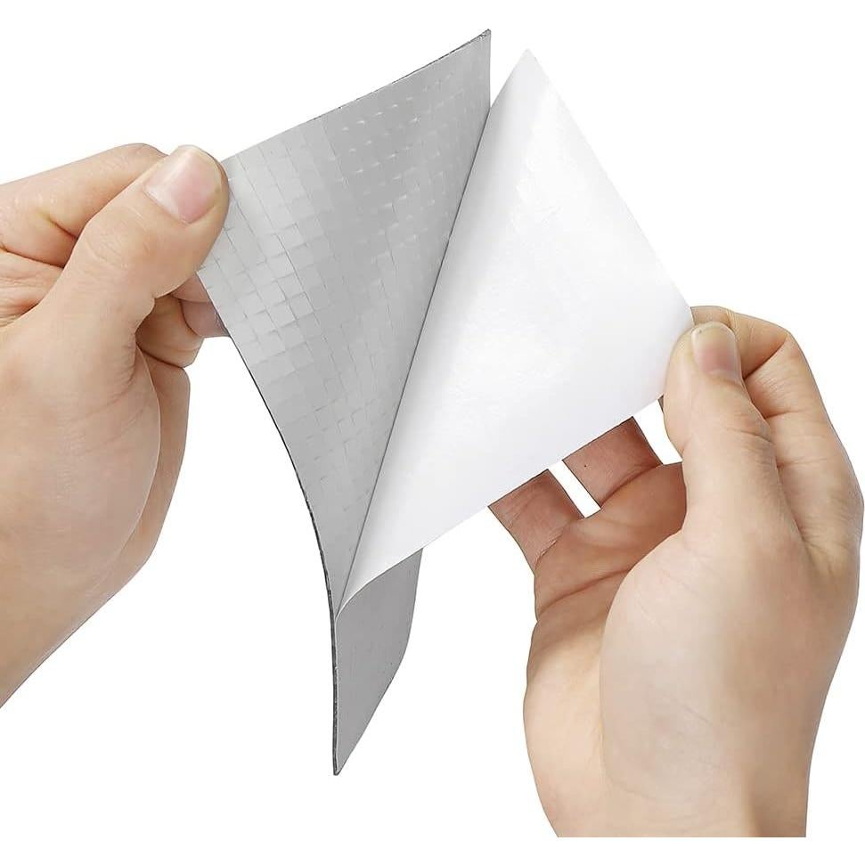 Espejos de Vidrio Autoadhesivos Cuadrados 10x10mm Jimtinso