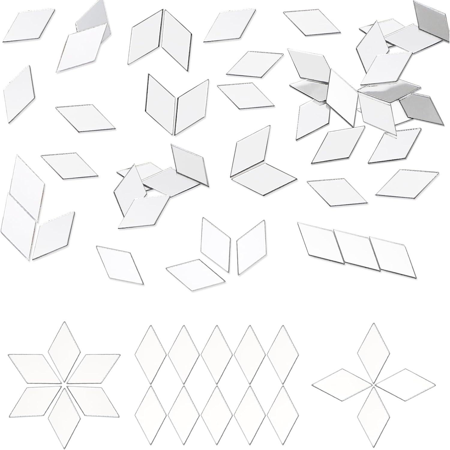 Azulejos de Espejo Autoadhesivos YOUEON 500 Pcs 1.27x2.54 cm