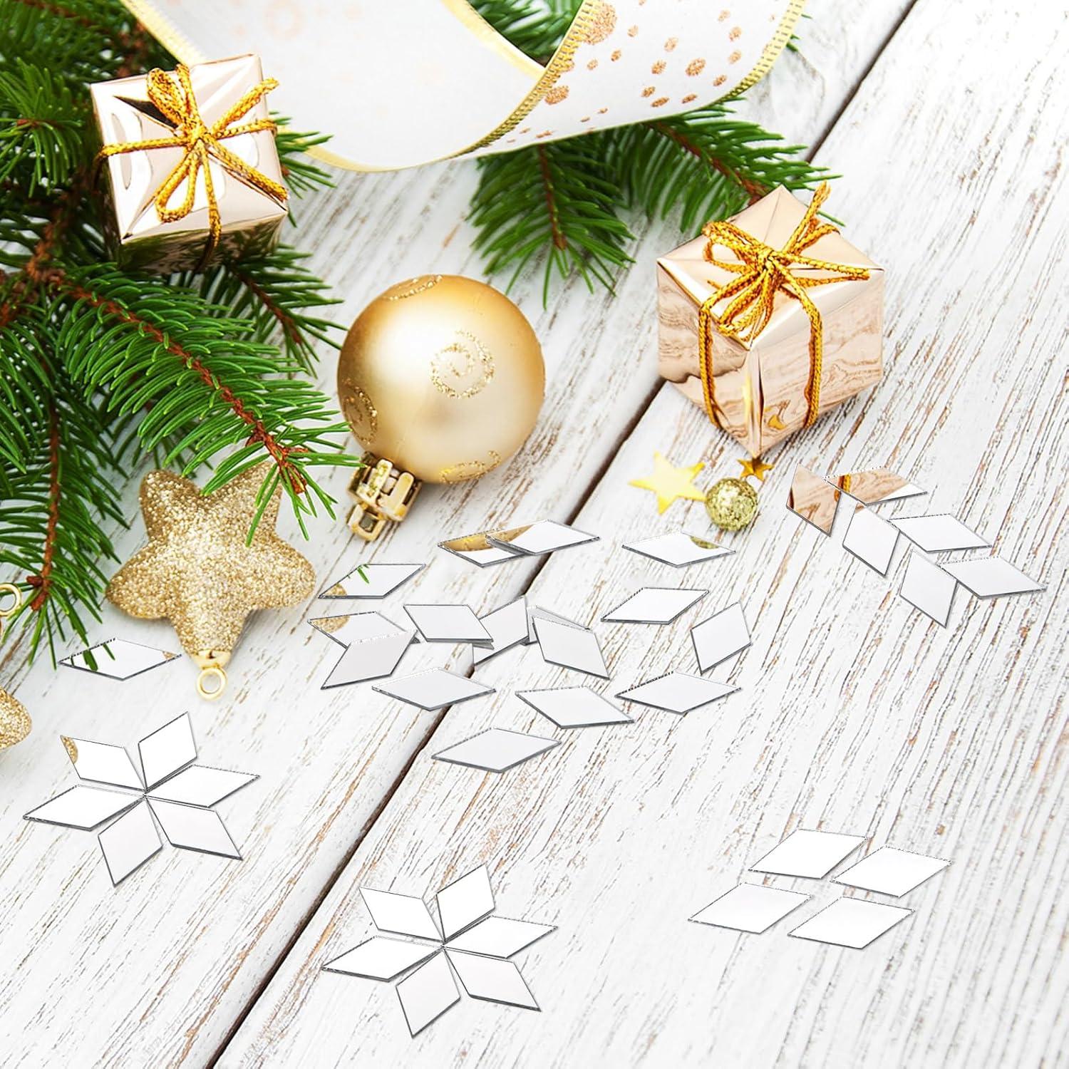 Azulejos de Espejo Autoadhesivos YOUEON 500 Pcs 1.27x2.54 cm