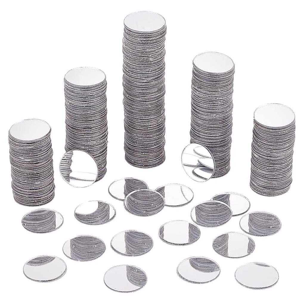 300 Espejos Mosaico Redondos Autoadhesivos 20mm PH PandaHall