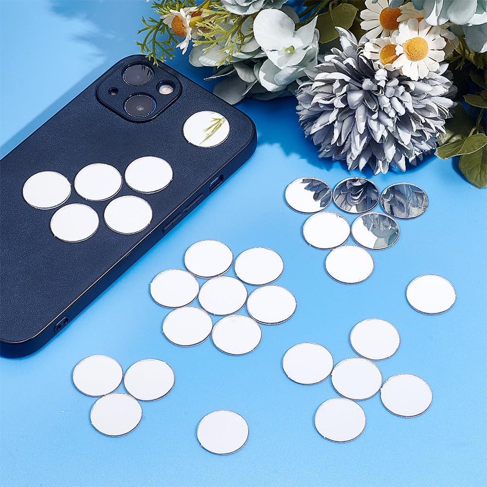 300 Espejos Mosaico Redondos Autoadhesivos 20mm PH PandaHall