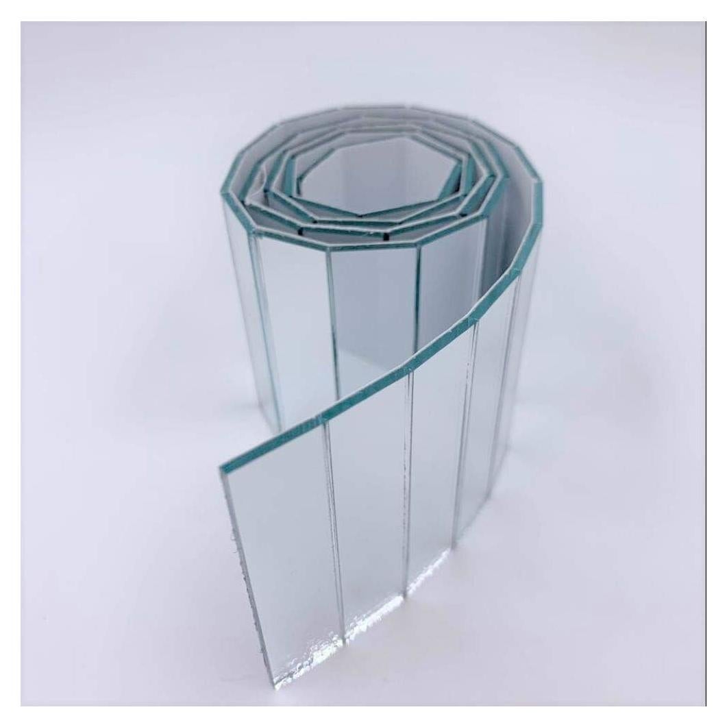 Azulejos Espejo Adhesivos NUO RUI 1.25cm x 5cm para Manualidades