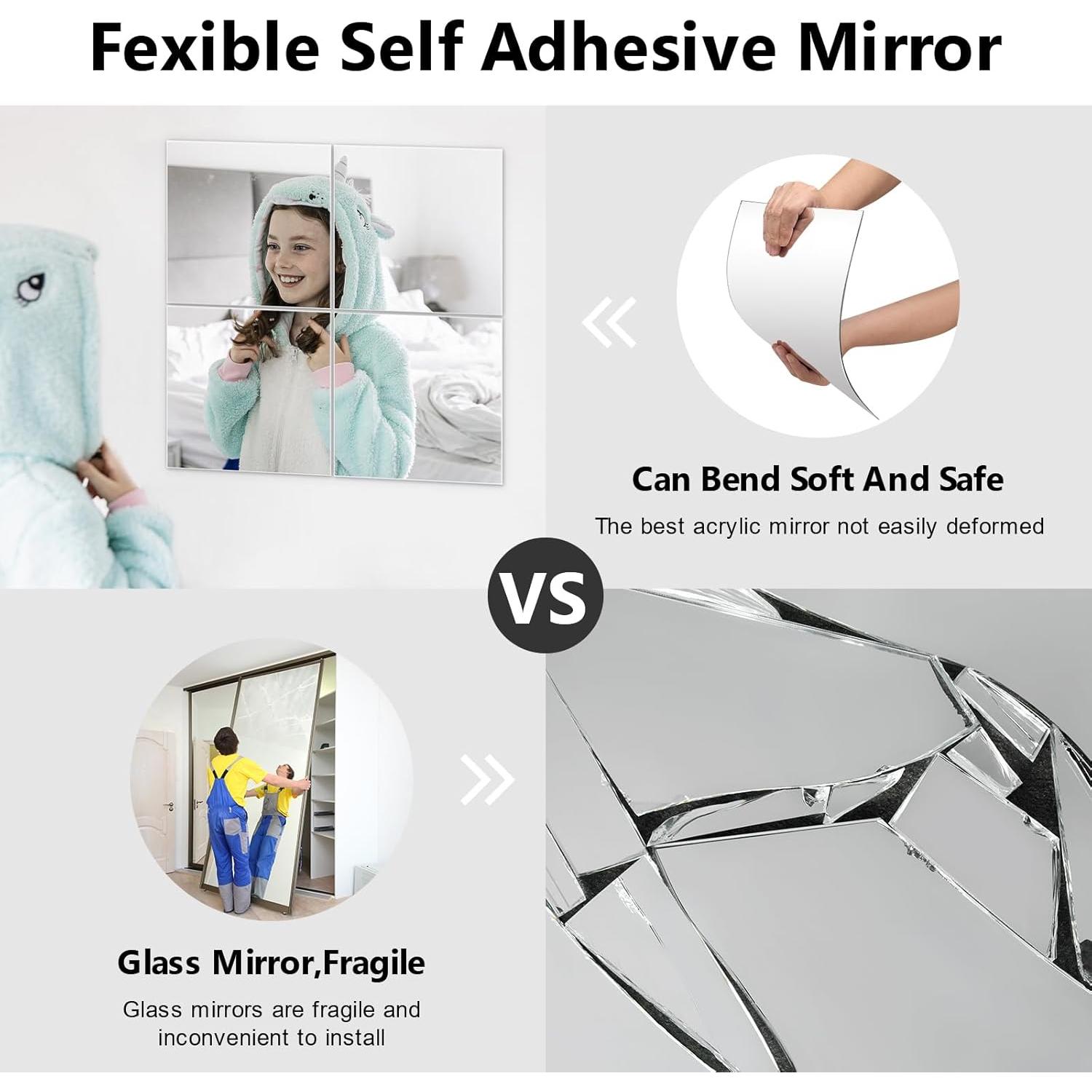 12 Azulejos de Espejo Acrílico Shiftshade 30.48x30.48 cm